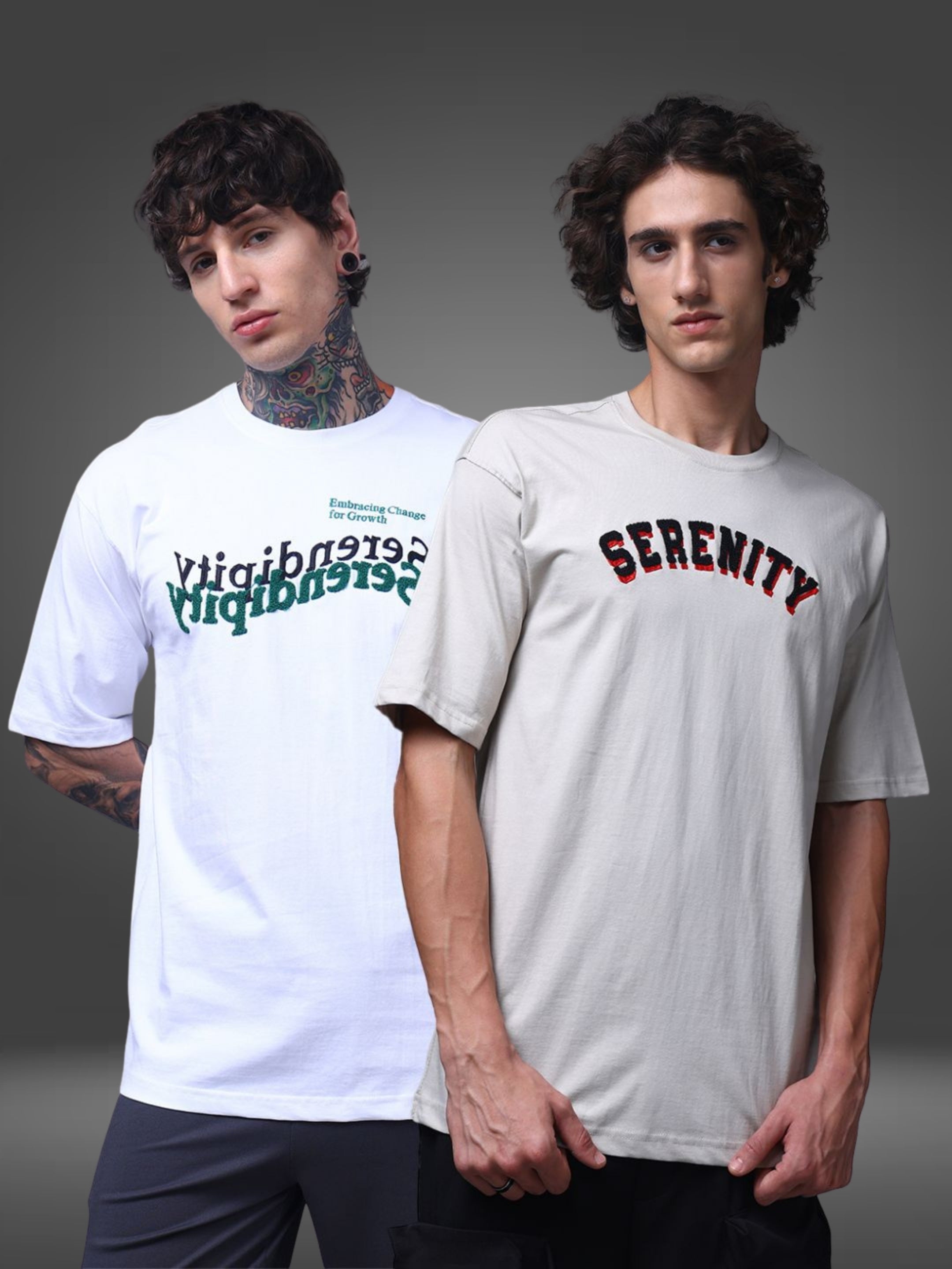 Men's Oversized Pack of 2 tshirts