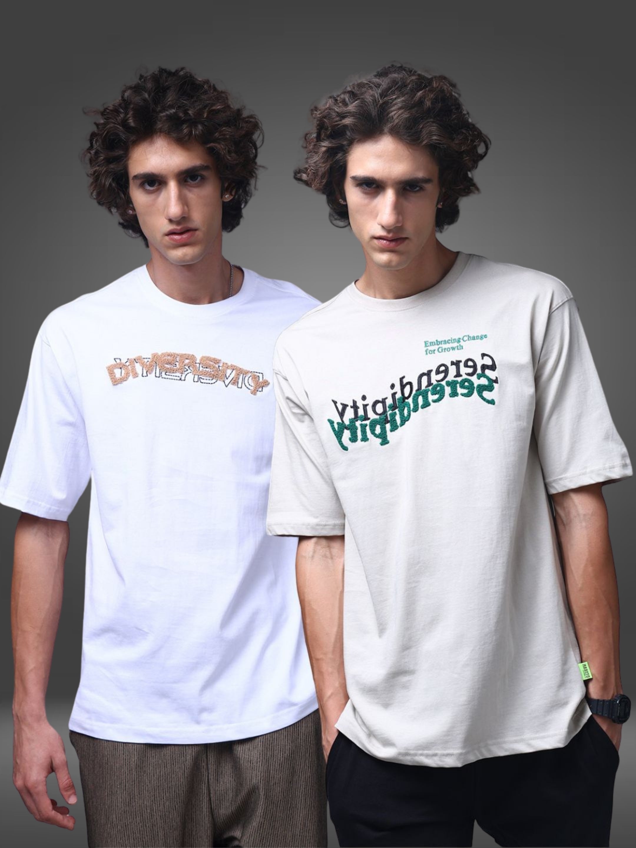 Men's Oversized Pack of 2 tshirts