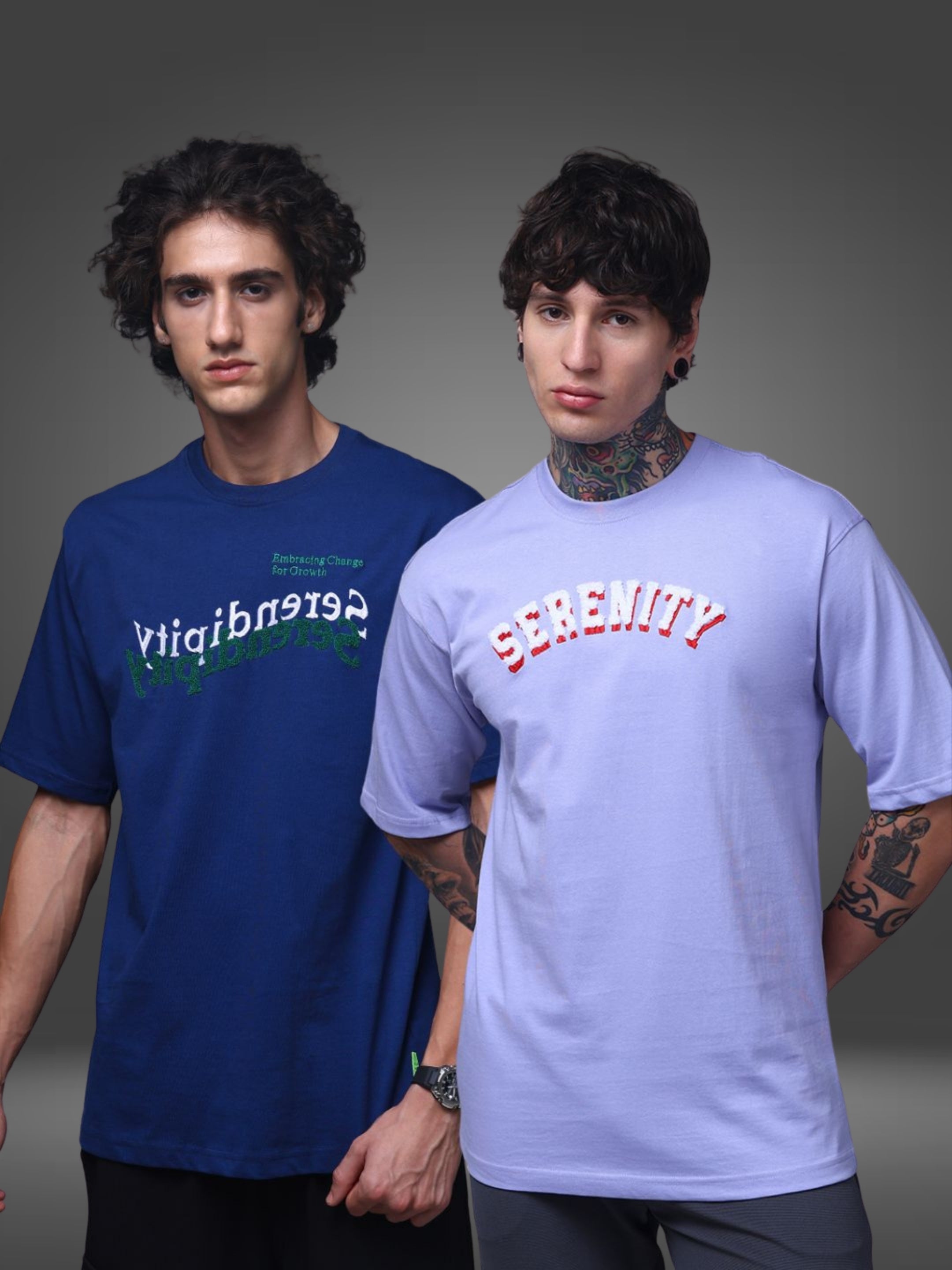 Men's Oversized Pack of 2 tshirts