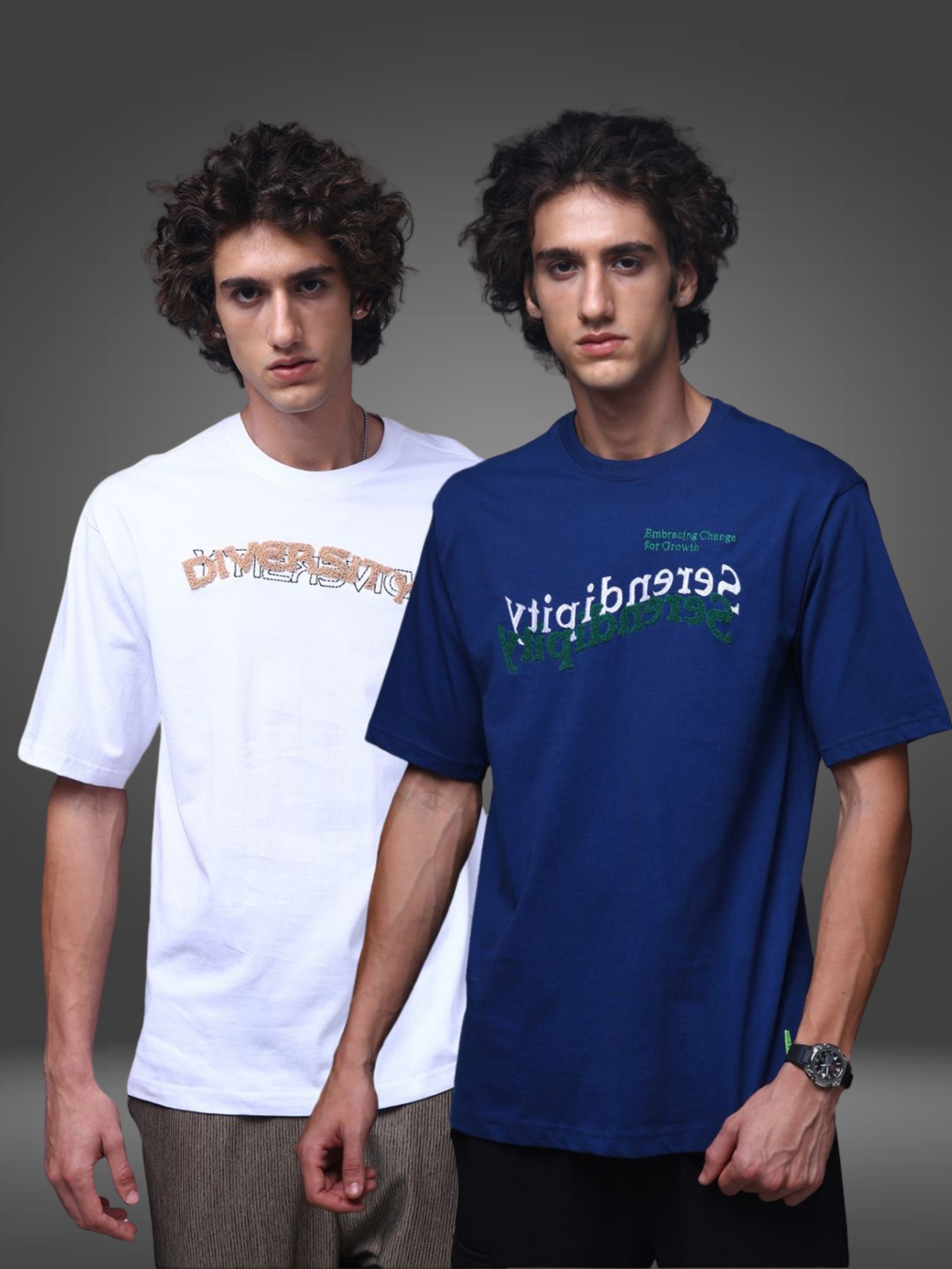 Men's Oversized Pack of 2 tshirts