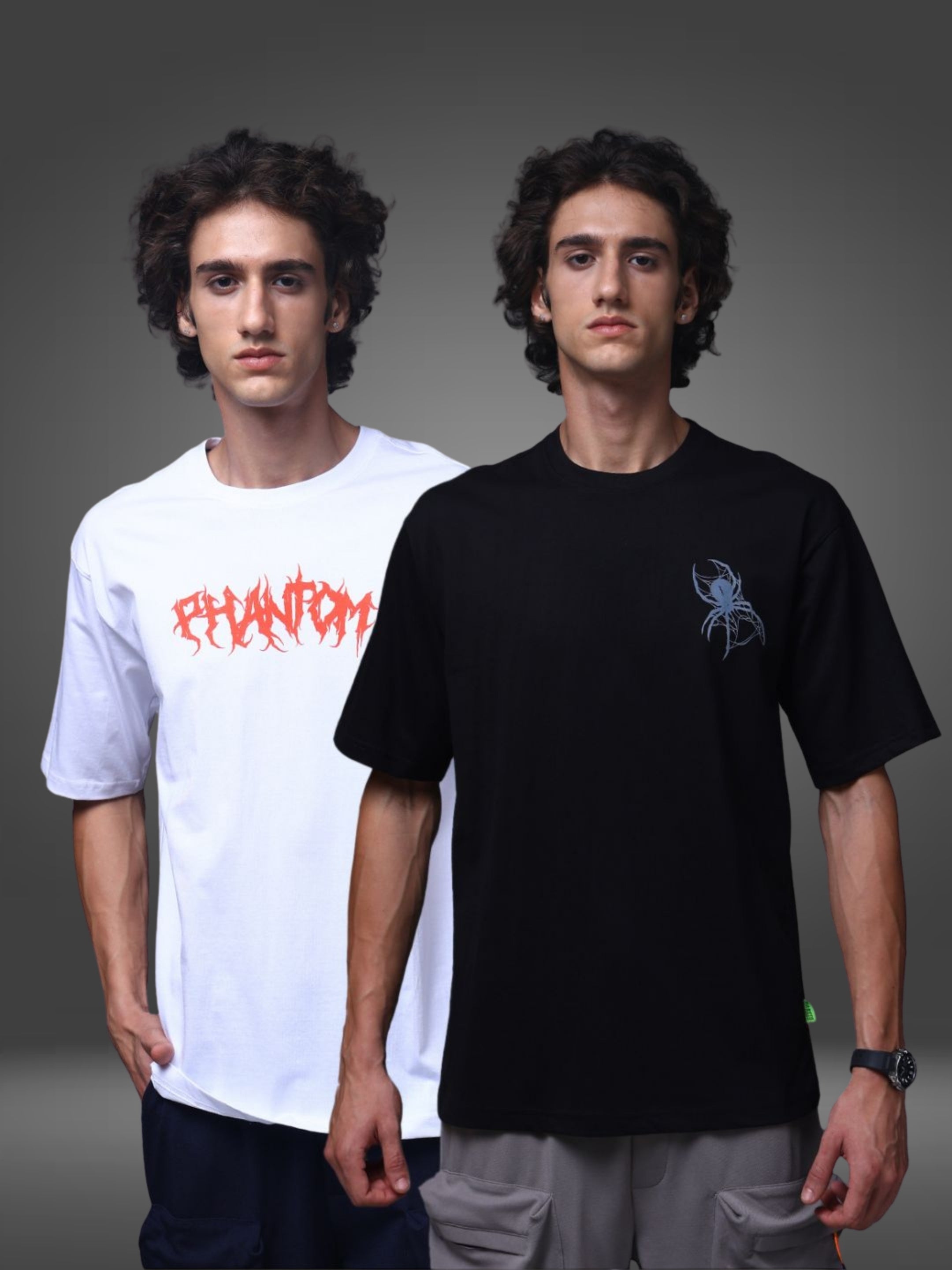 Men's Oversized Pack of 2 tshirts