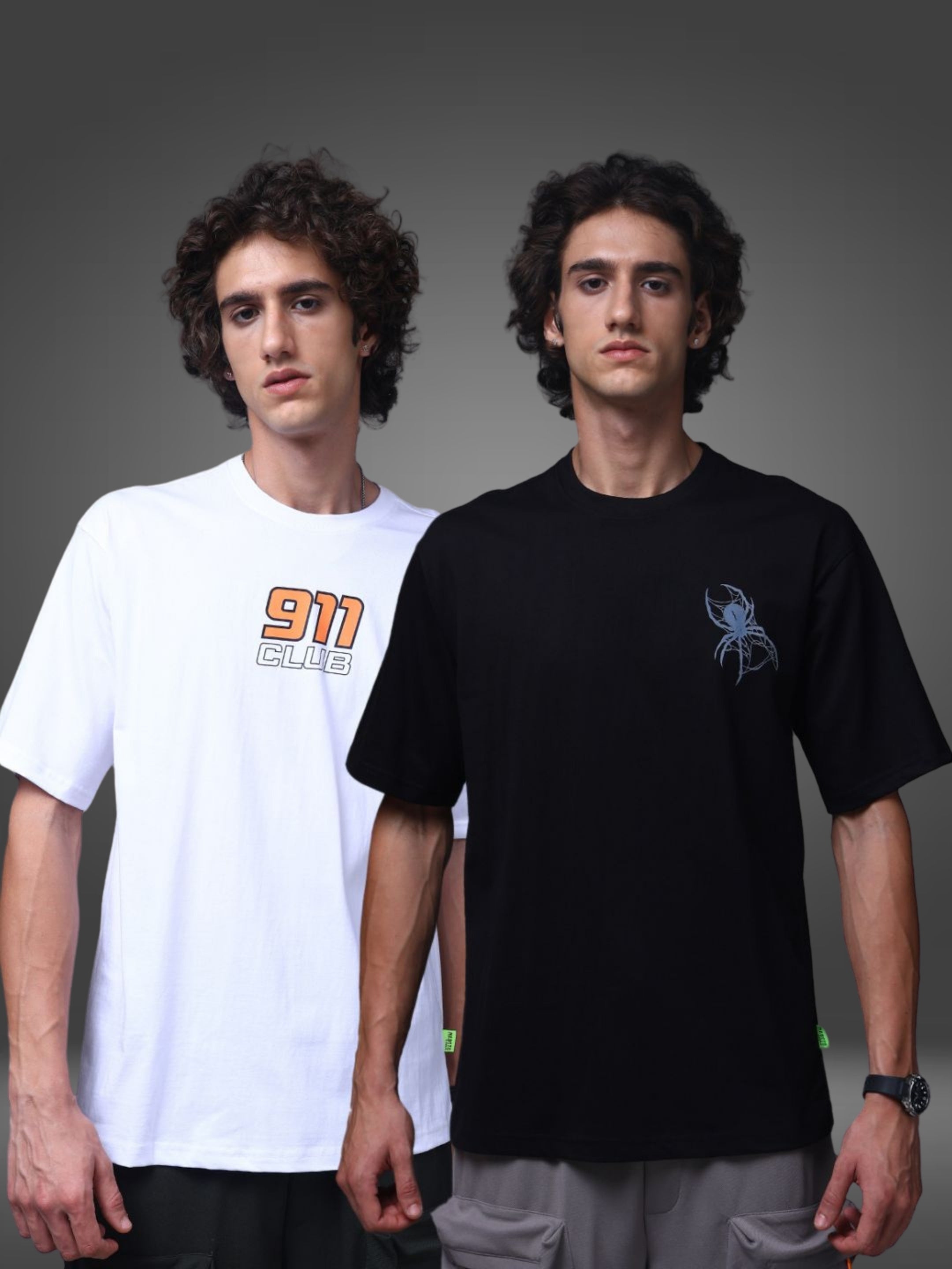 Men's Oversized Pack of 2 tshirts