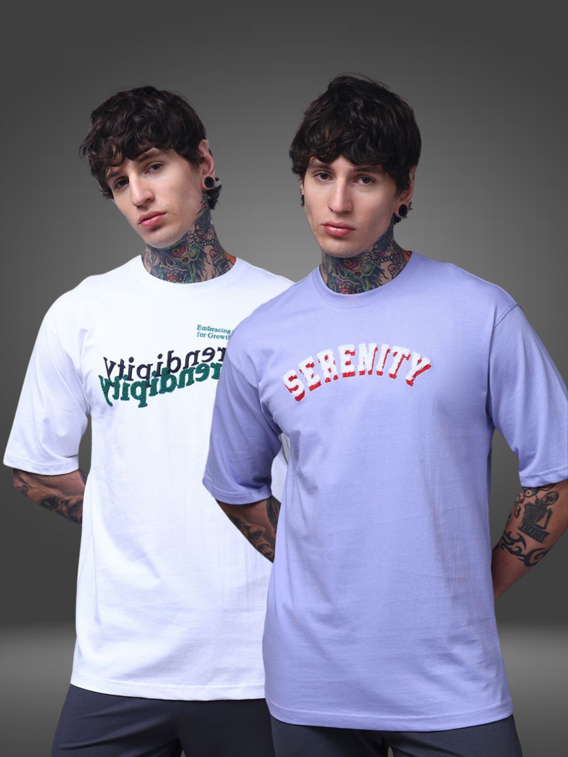 Men's Oversized Pack of 2 tshirts