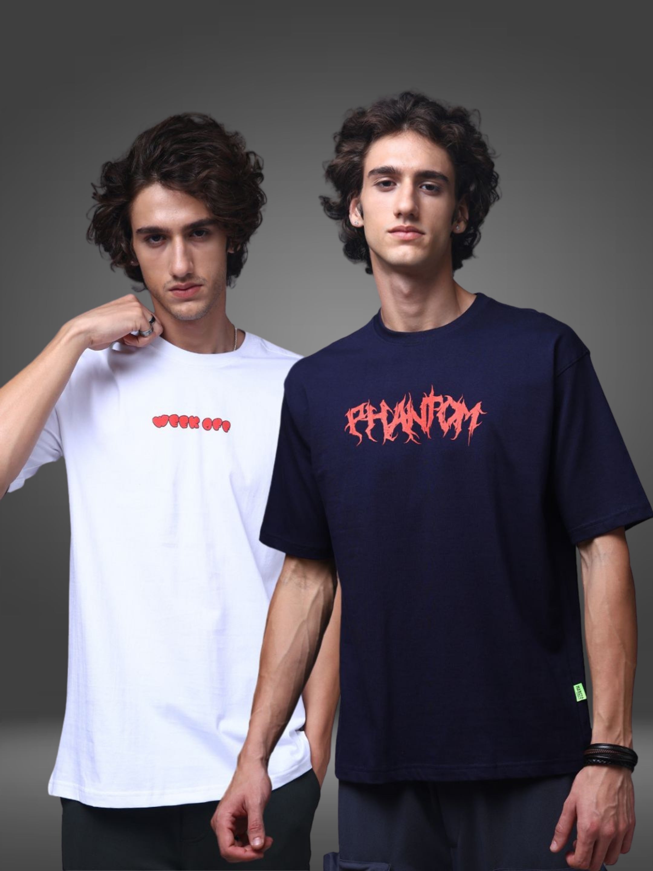Men's Oversized Pack of 2 tshirts
