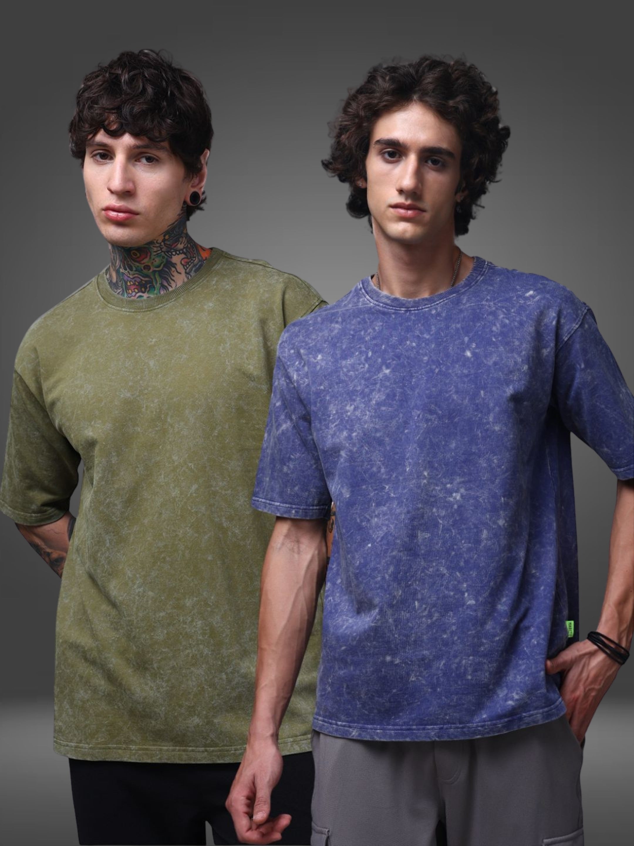 Men's Oversized Pack of 2 tshirts