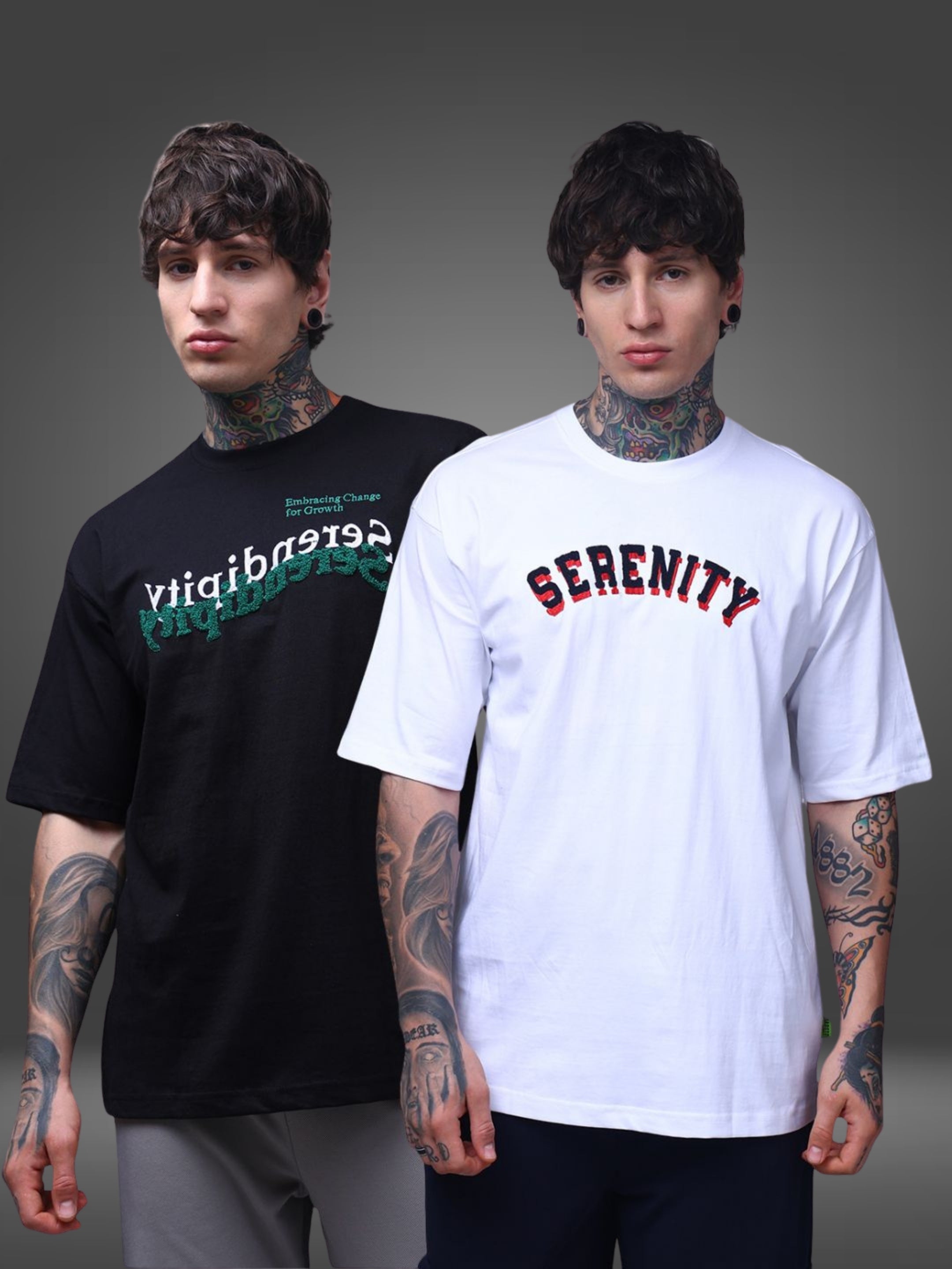 Men's Oversized Pack of 2 tshirts