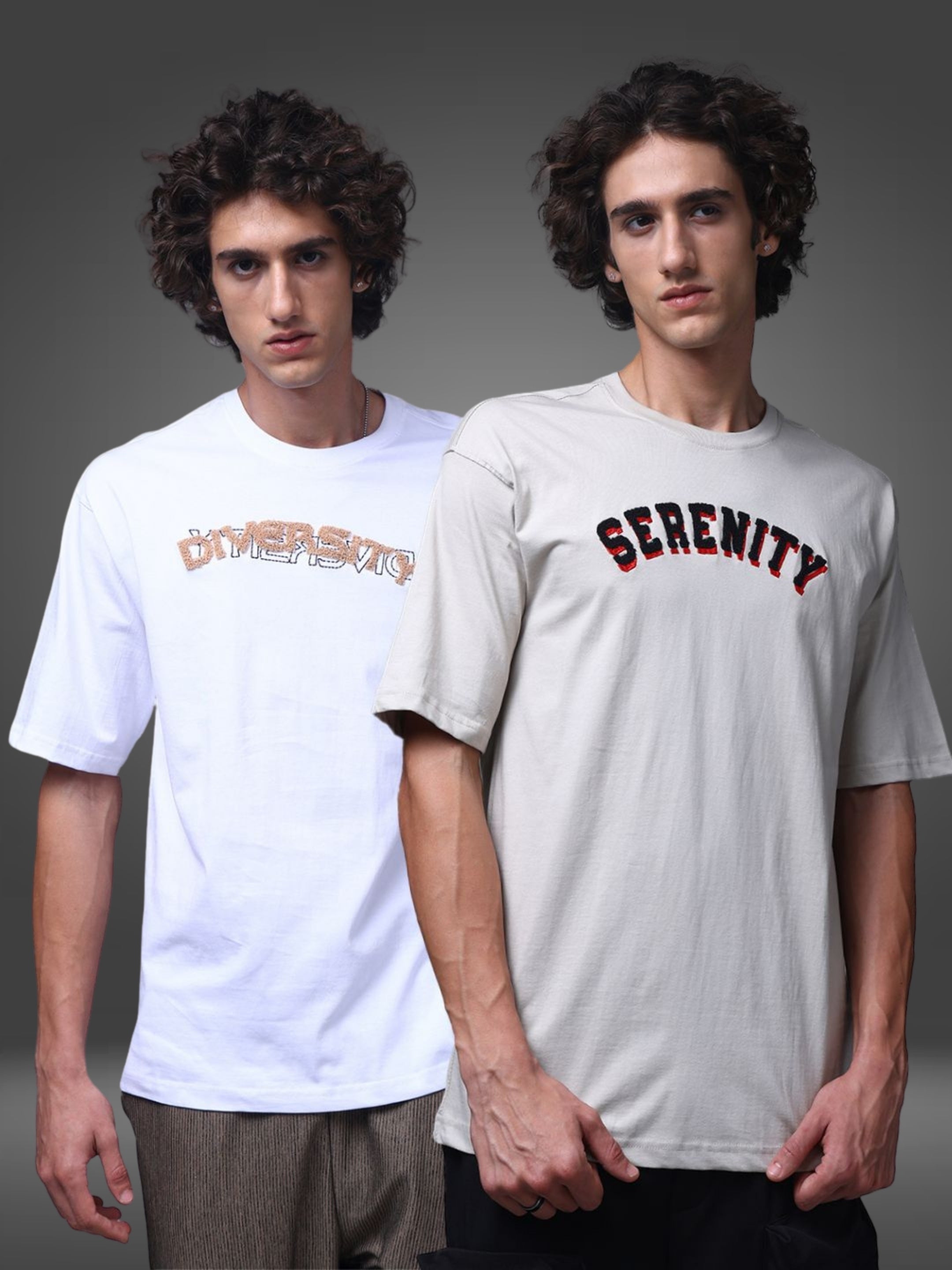 Men's Oversized Pack of 2 tshirts