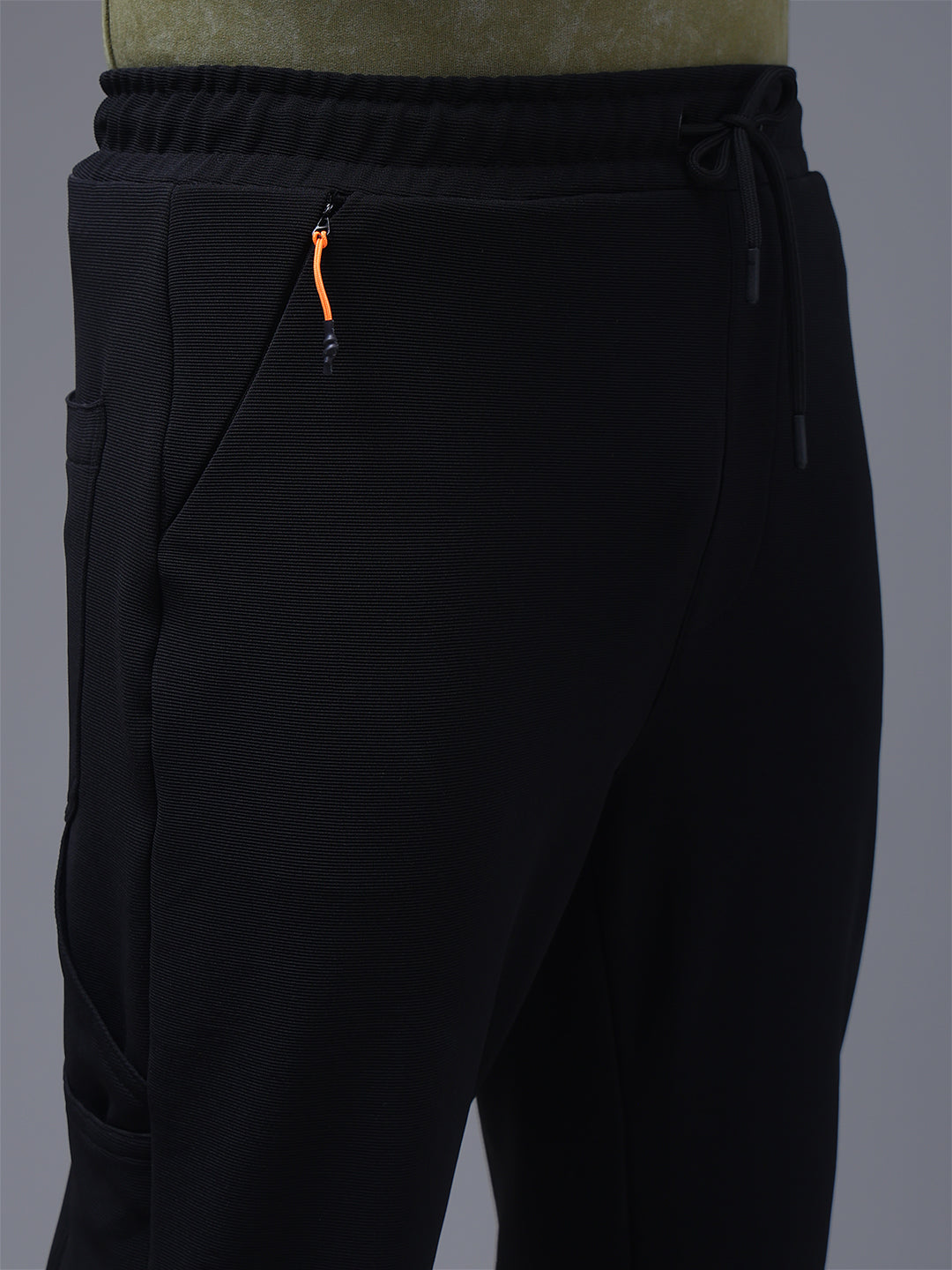 Men's Solid Black Carpenter Pants