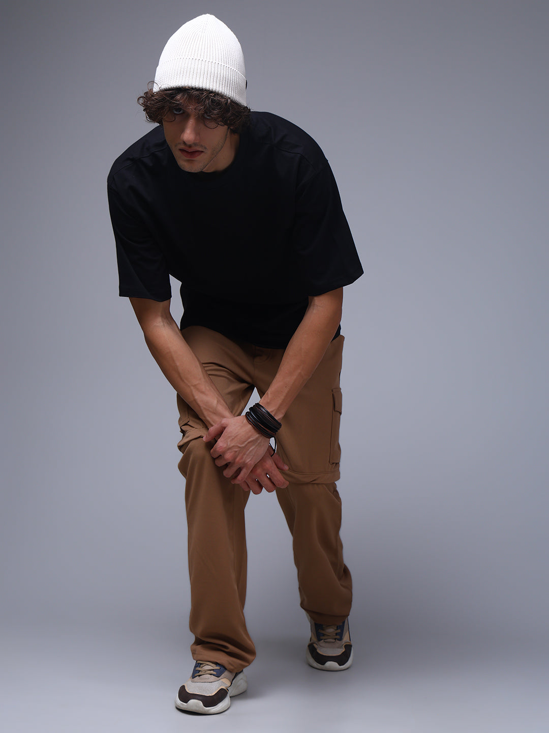 Men's Oversized Solid Black Tshirt