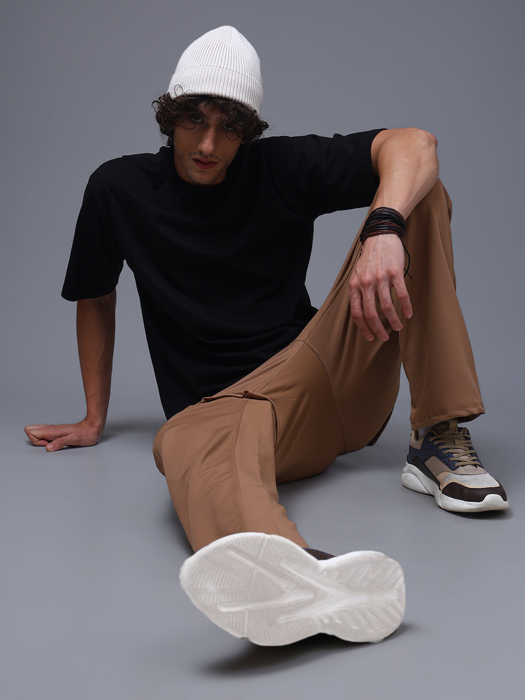 Men's Oversized Solid Black Tshirt