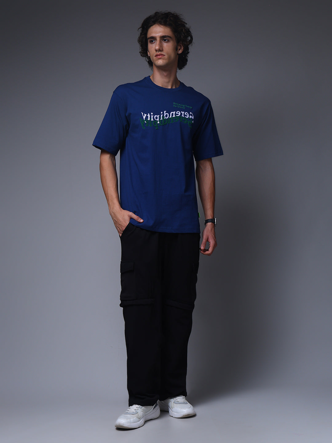 Men's Straight Fit Black Detachable Cargo Pants