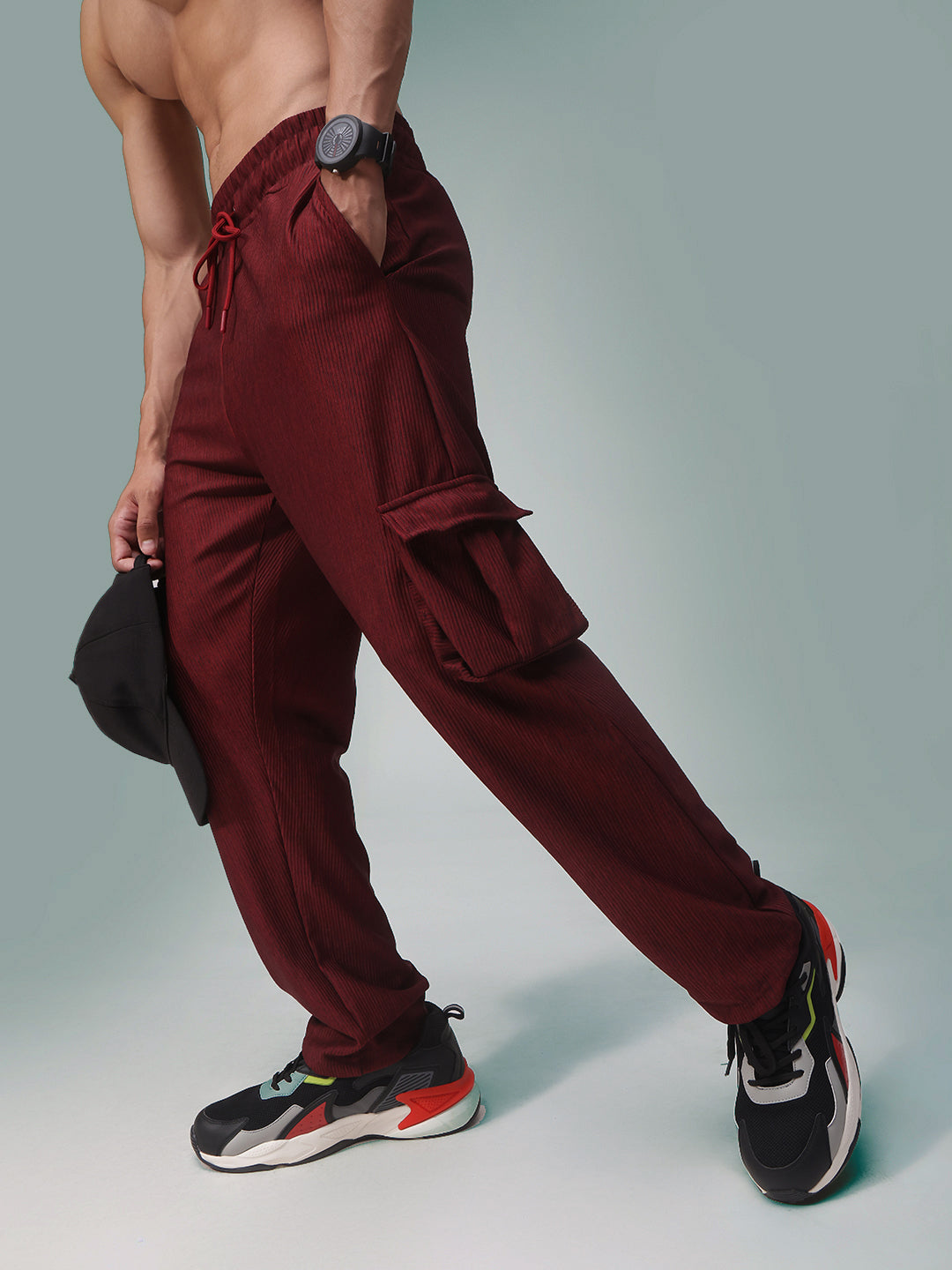 Mens Straight Fit Flexi Waist TrackPants