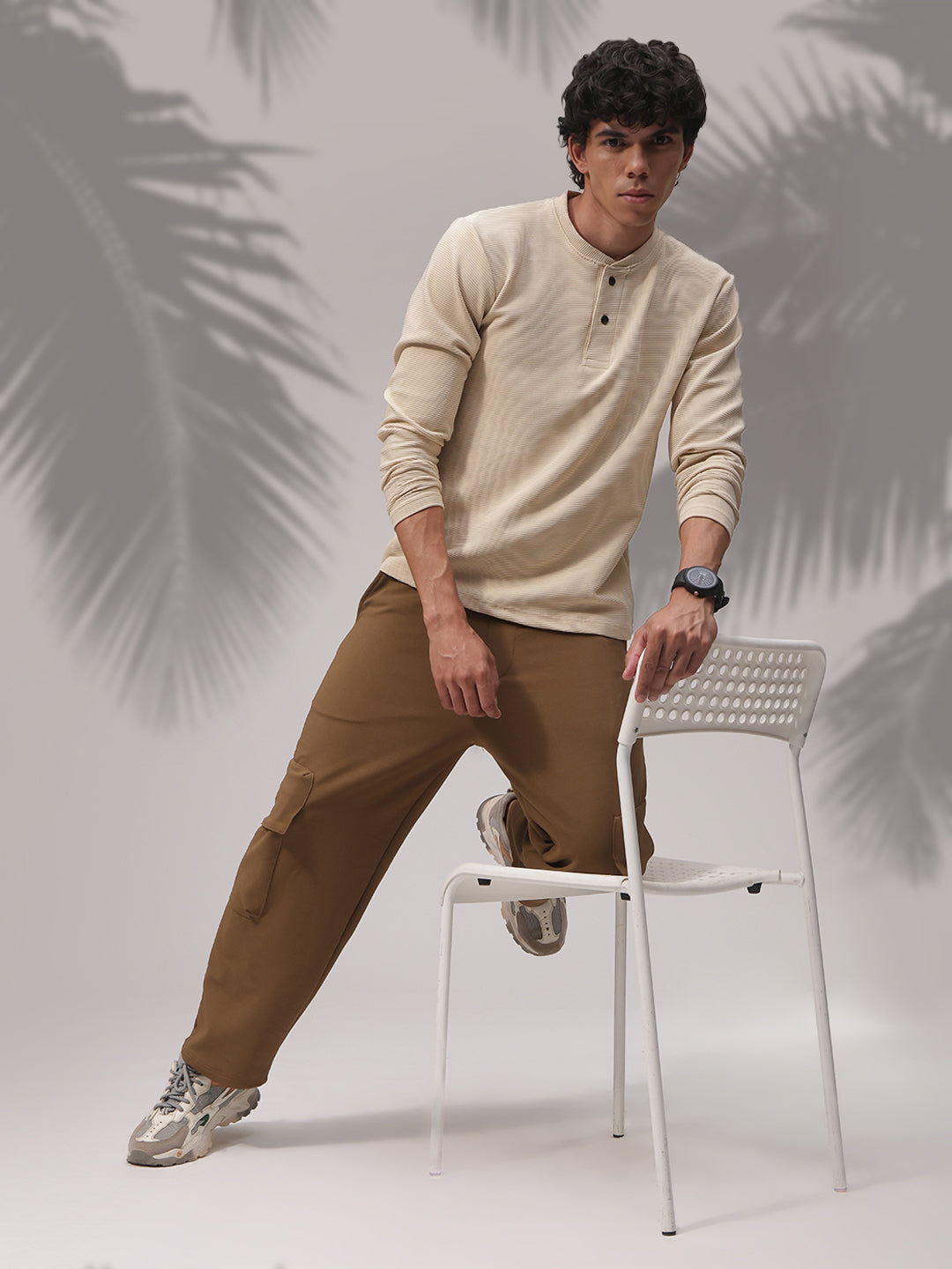 Mens Regular Fit Solid T Shirt