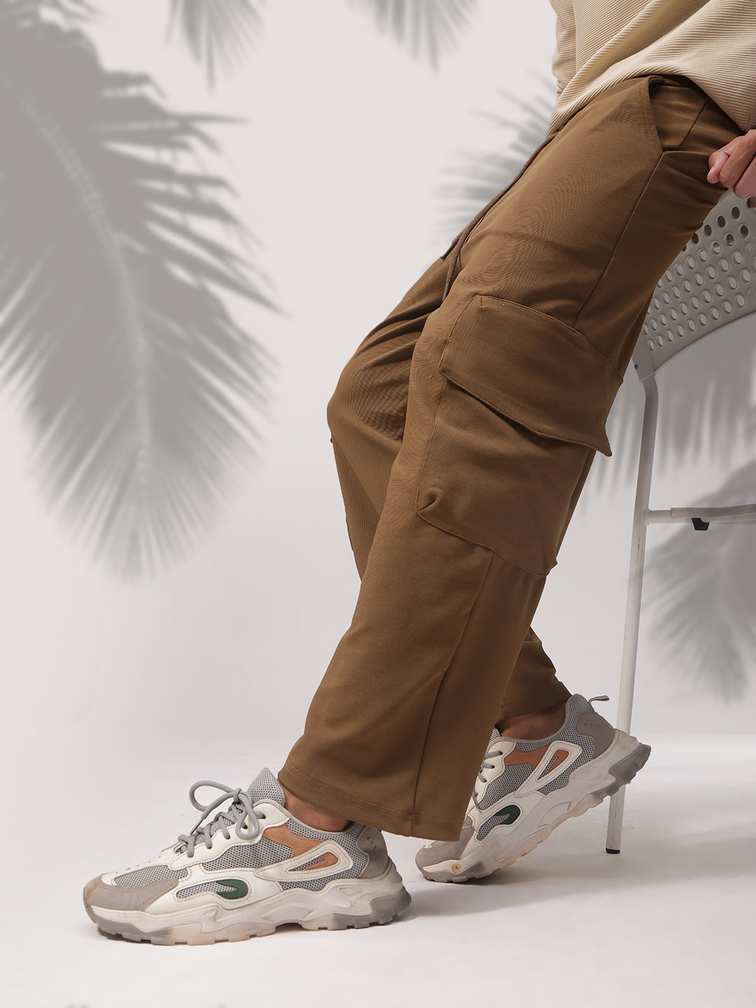 Mens Relaxed Fit Flexi Waist TrackPants