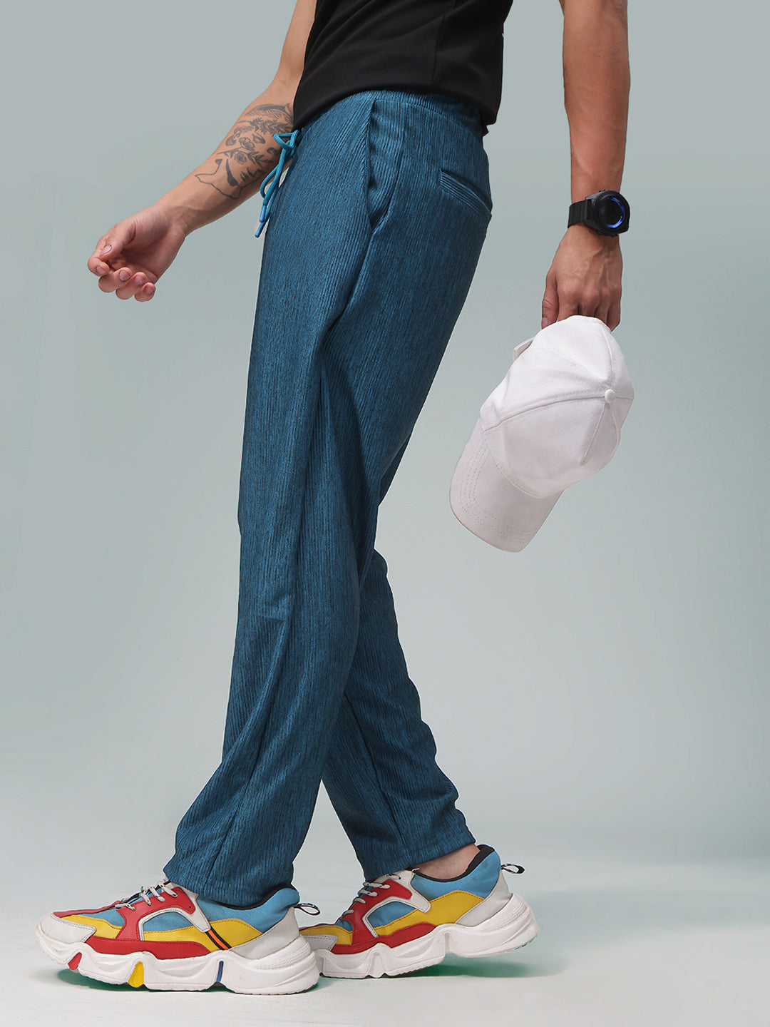 Mens Straight Fit Flexi Waist TrackPants