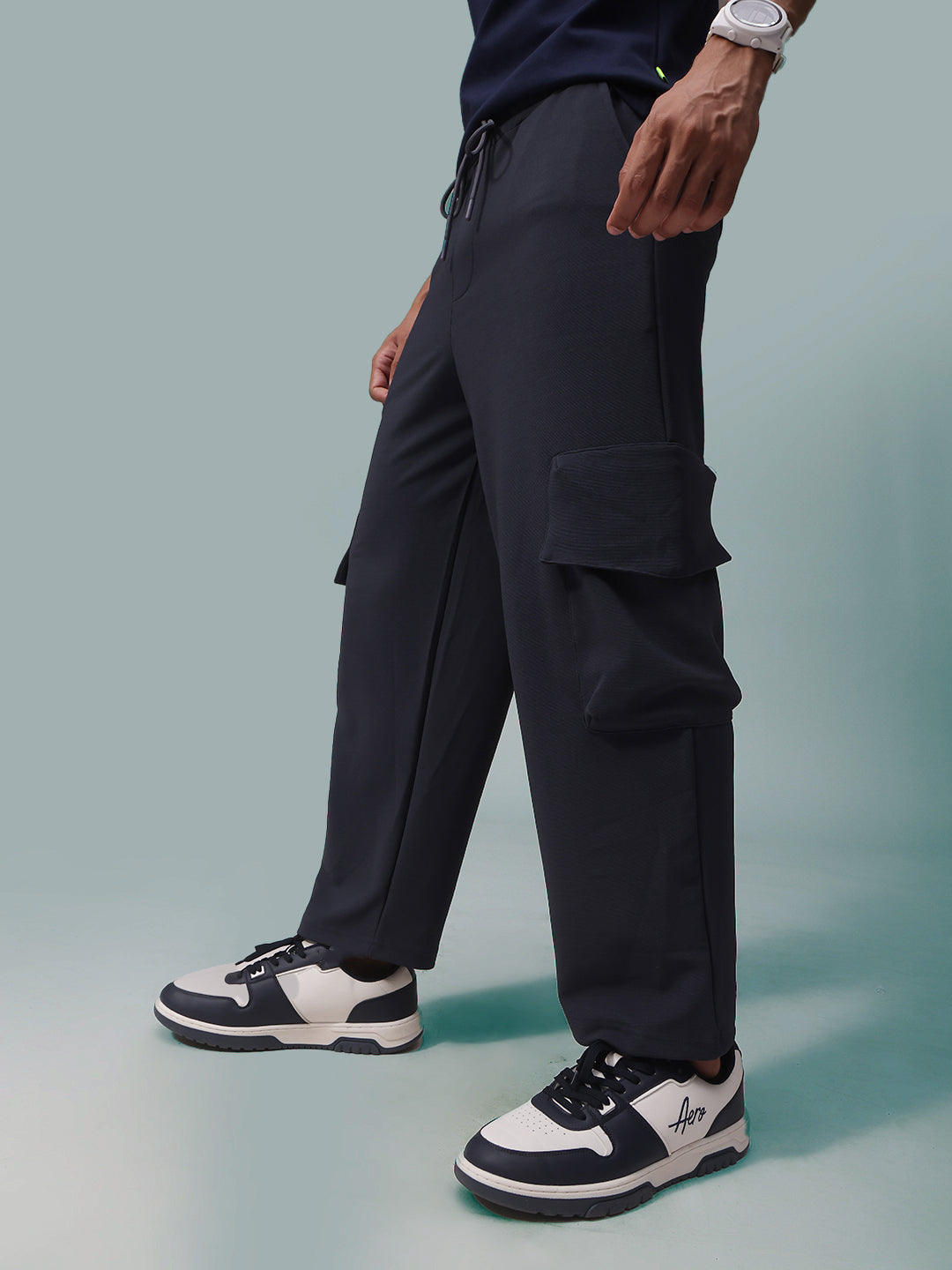 Mens Relaxed Fit Flexi Waist TrackPants