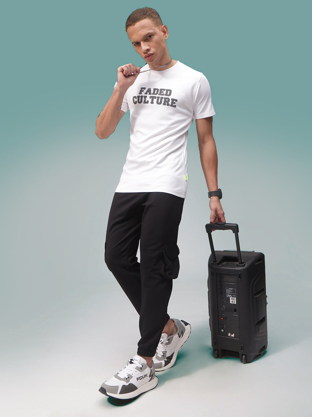 Mens Regular Fit Pack of 2 Printed Tshirts