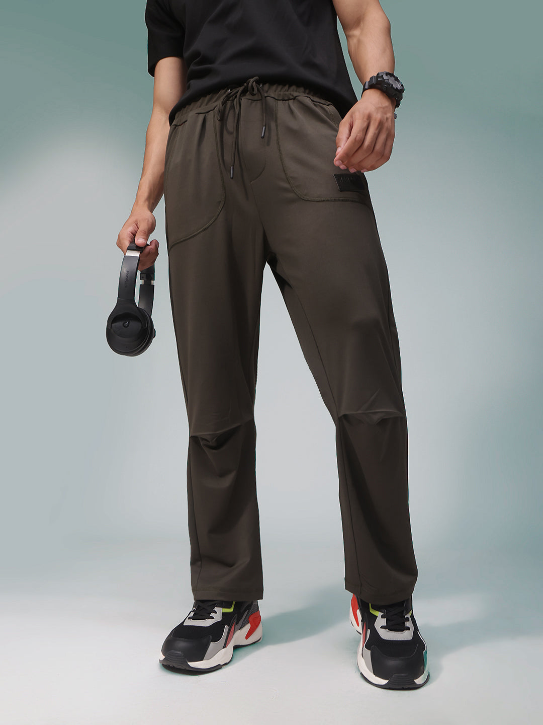 Mens Regular Fit Flexi Waist TrackPants