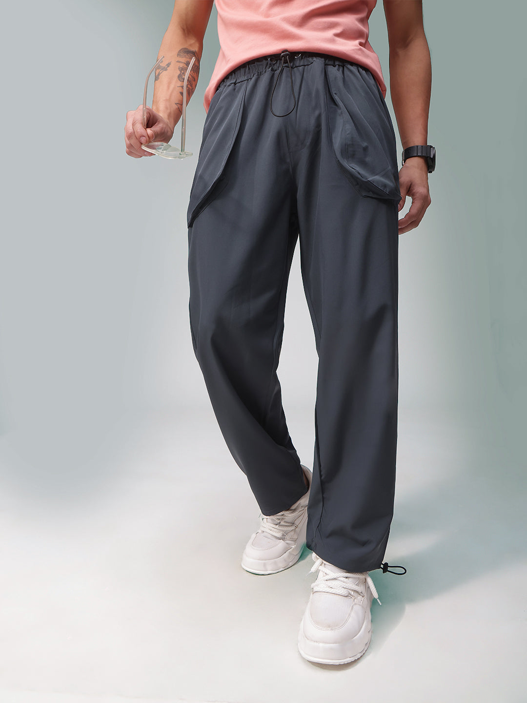 Mens Regular Fit Flexi Waist TrackPants
