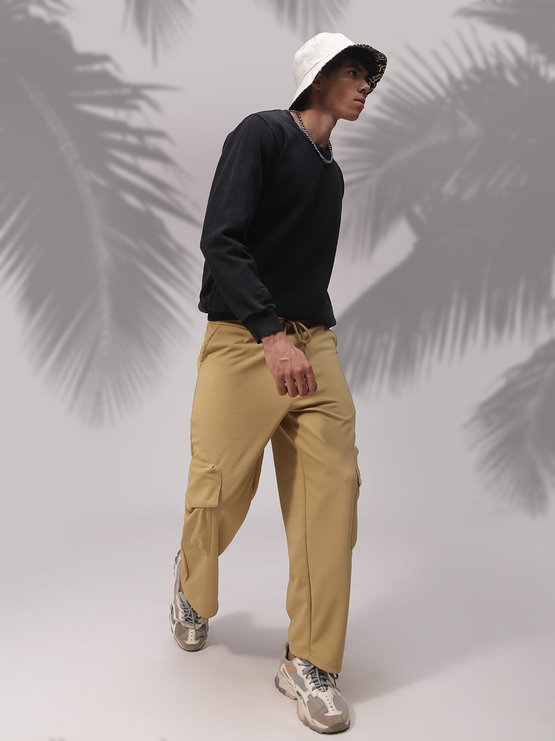 Mens Relaxed Fit Flexi Waist TrackPants