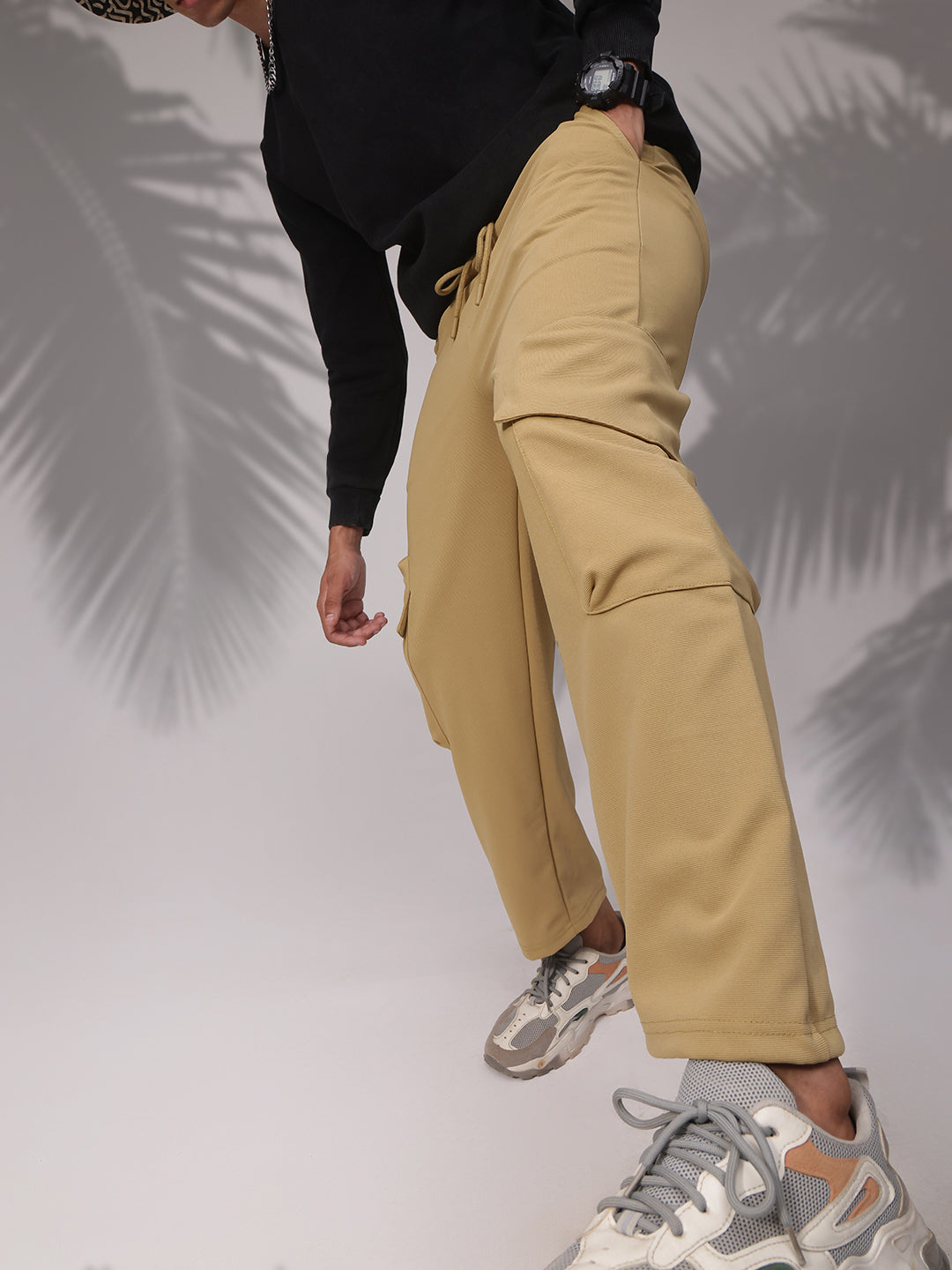 Mens Relaxed Fit Flexi Waist TrackPants