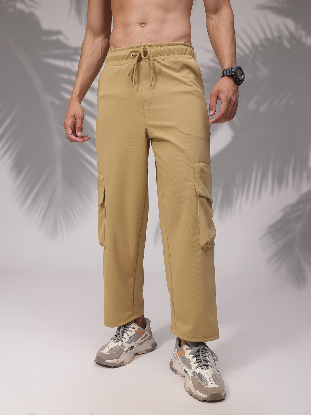 Mens Relaxed Fit Flexi Waist TrackPants