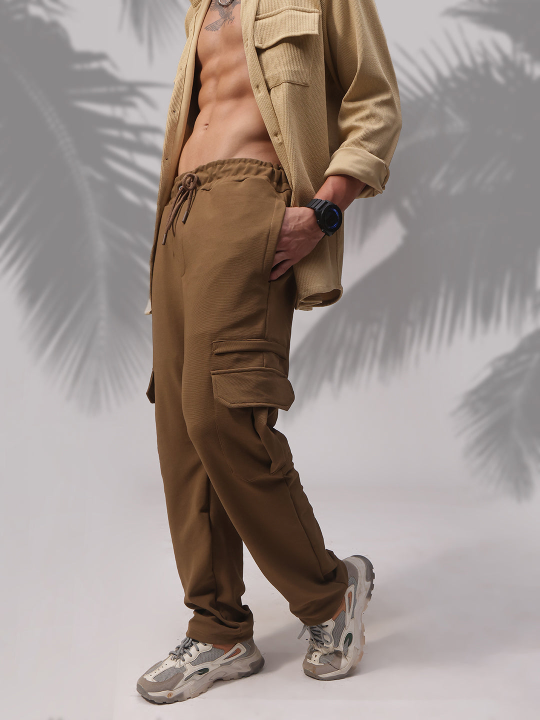 Mens Straight Fit Flexi Waist TrackPants