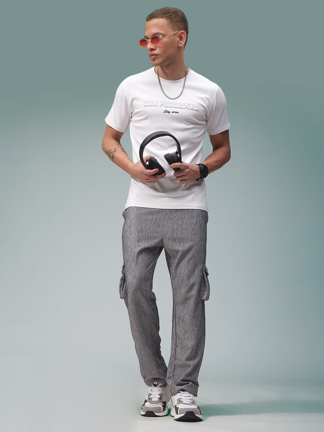 Mens Straight Fit Flexi Waist TrackPants