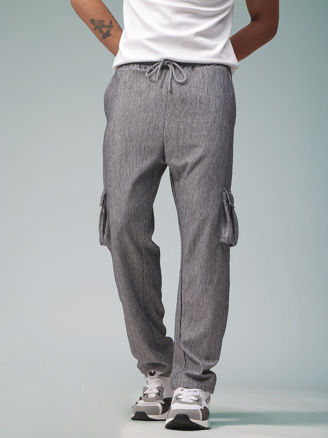 Mens Straight Fit Flexi Waist TrackPants