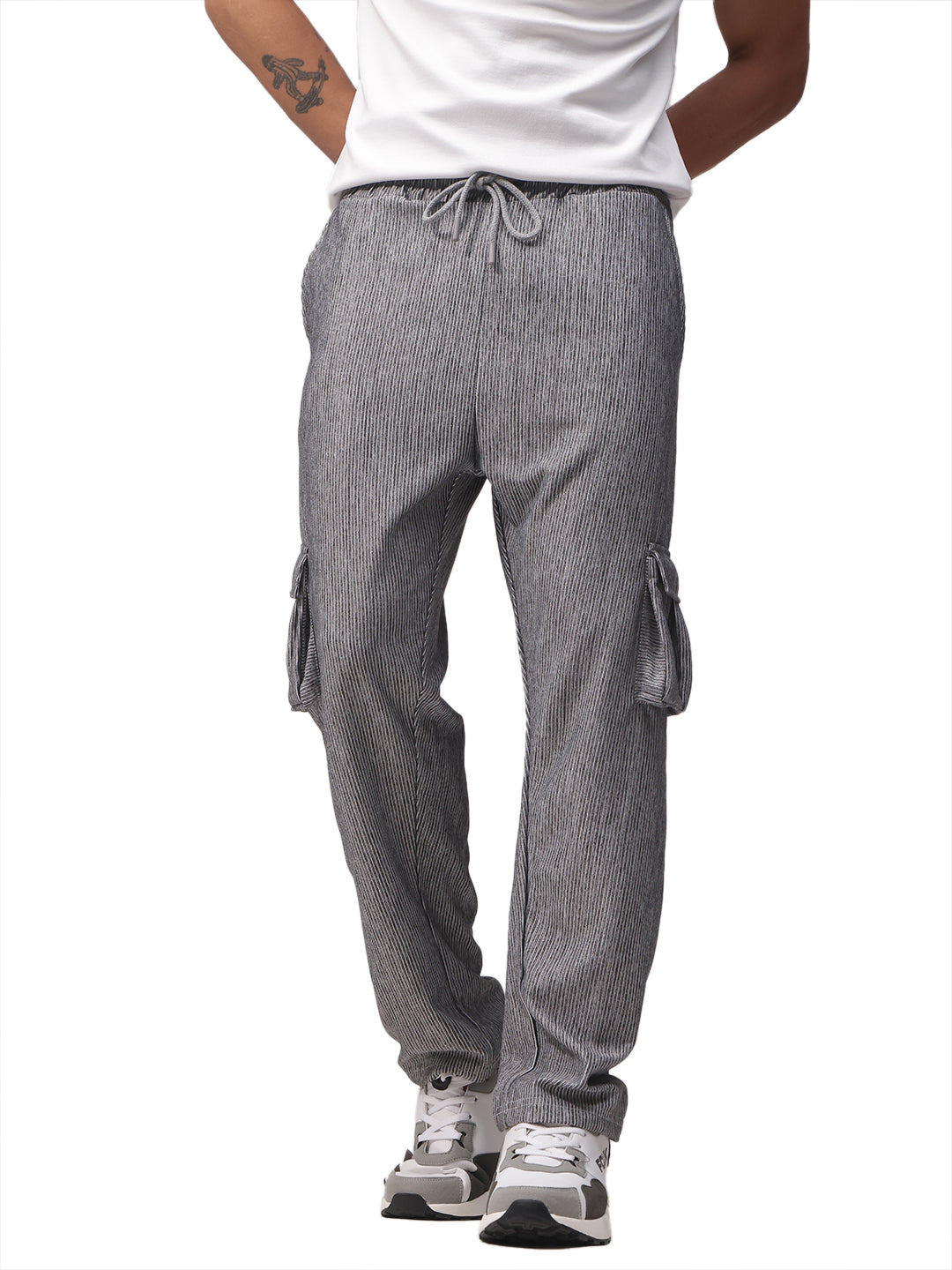 Mens Straight Fit Flexi Waist TrackPants