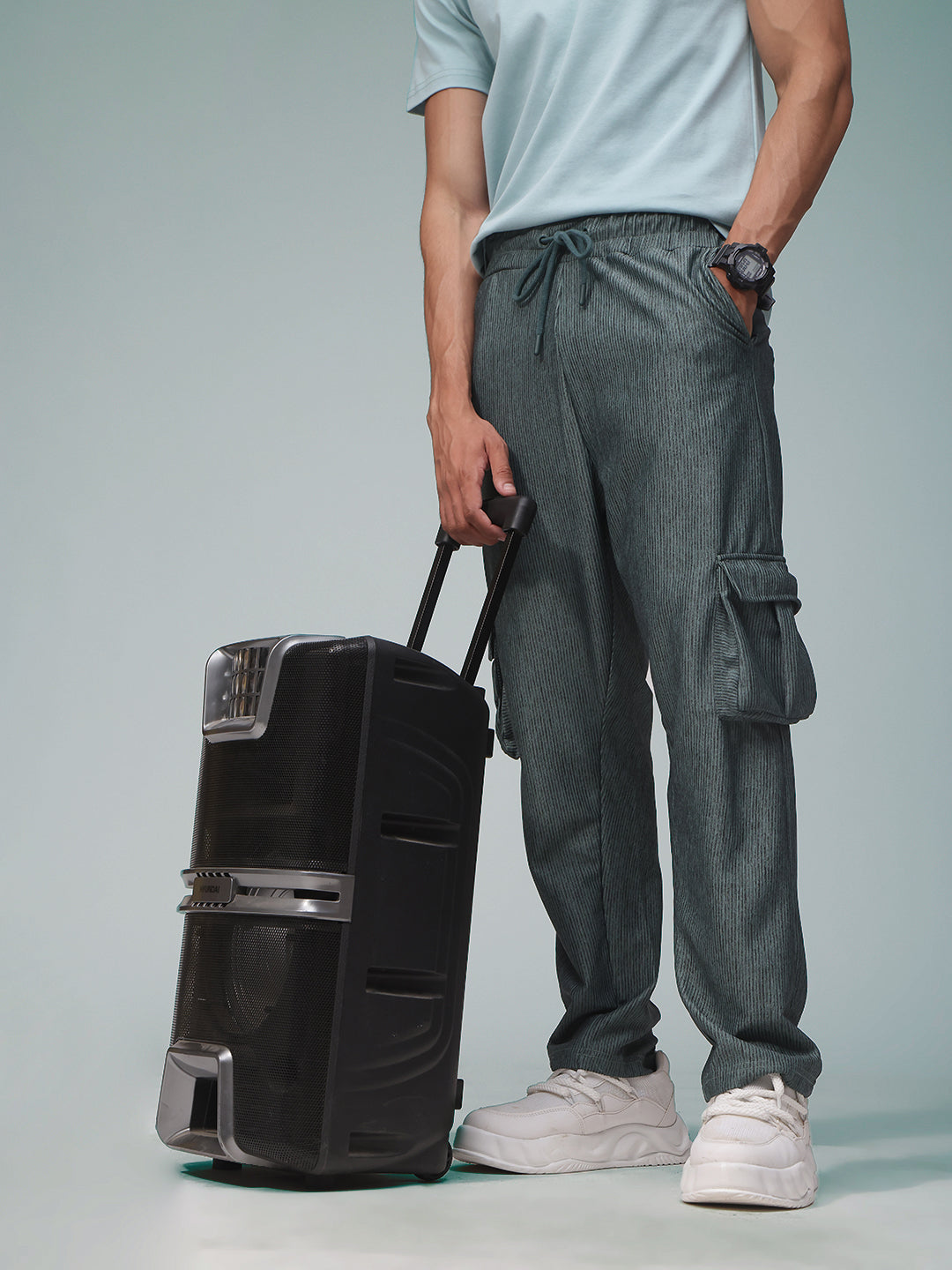 Mens Straight Fit Flexi Waist TrackPants