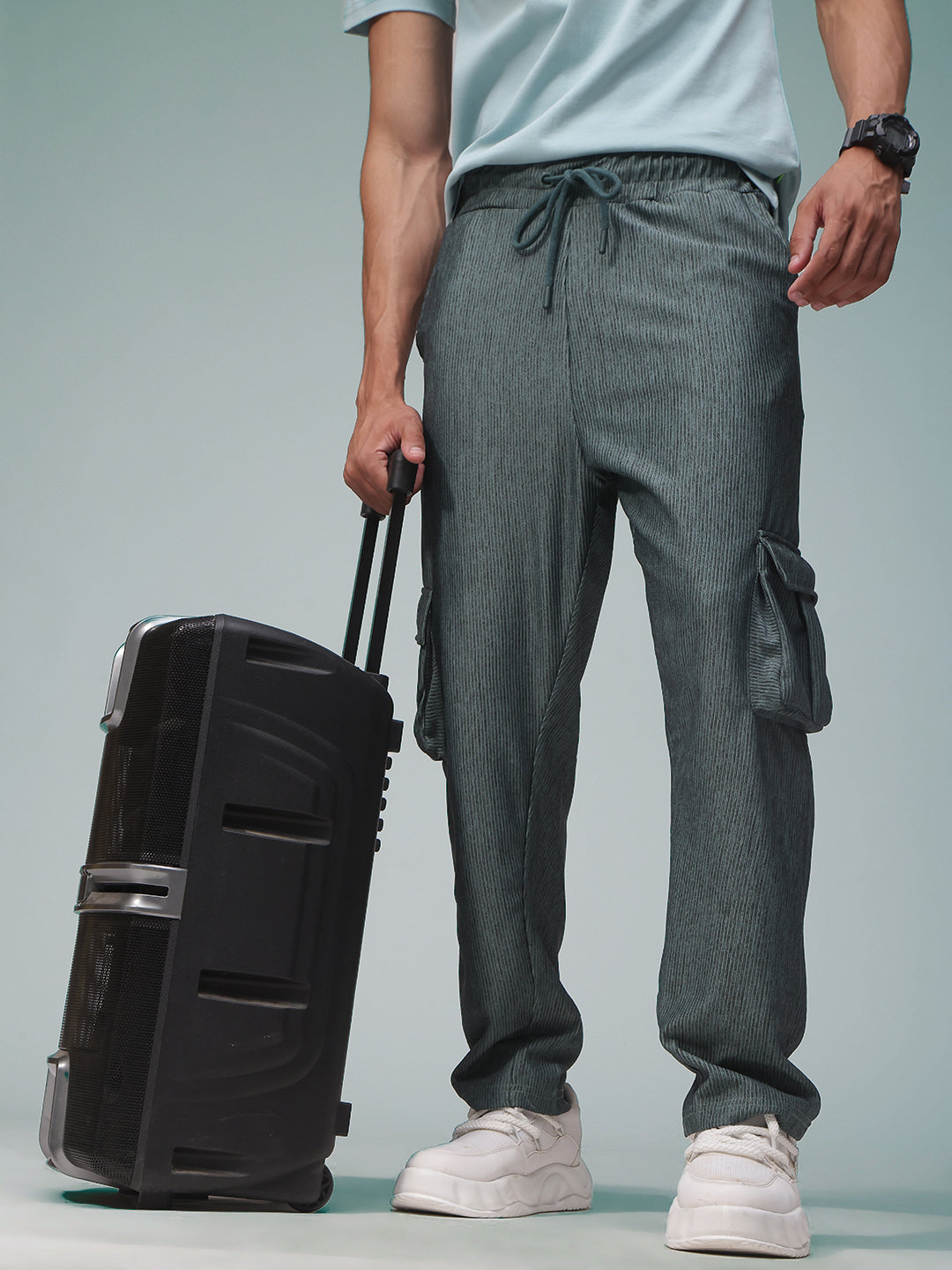 Mens Straight Fit Flexi Waist TrackPants
