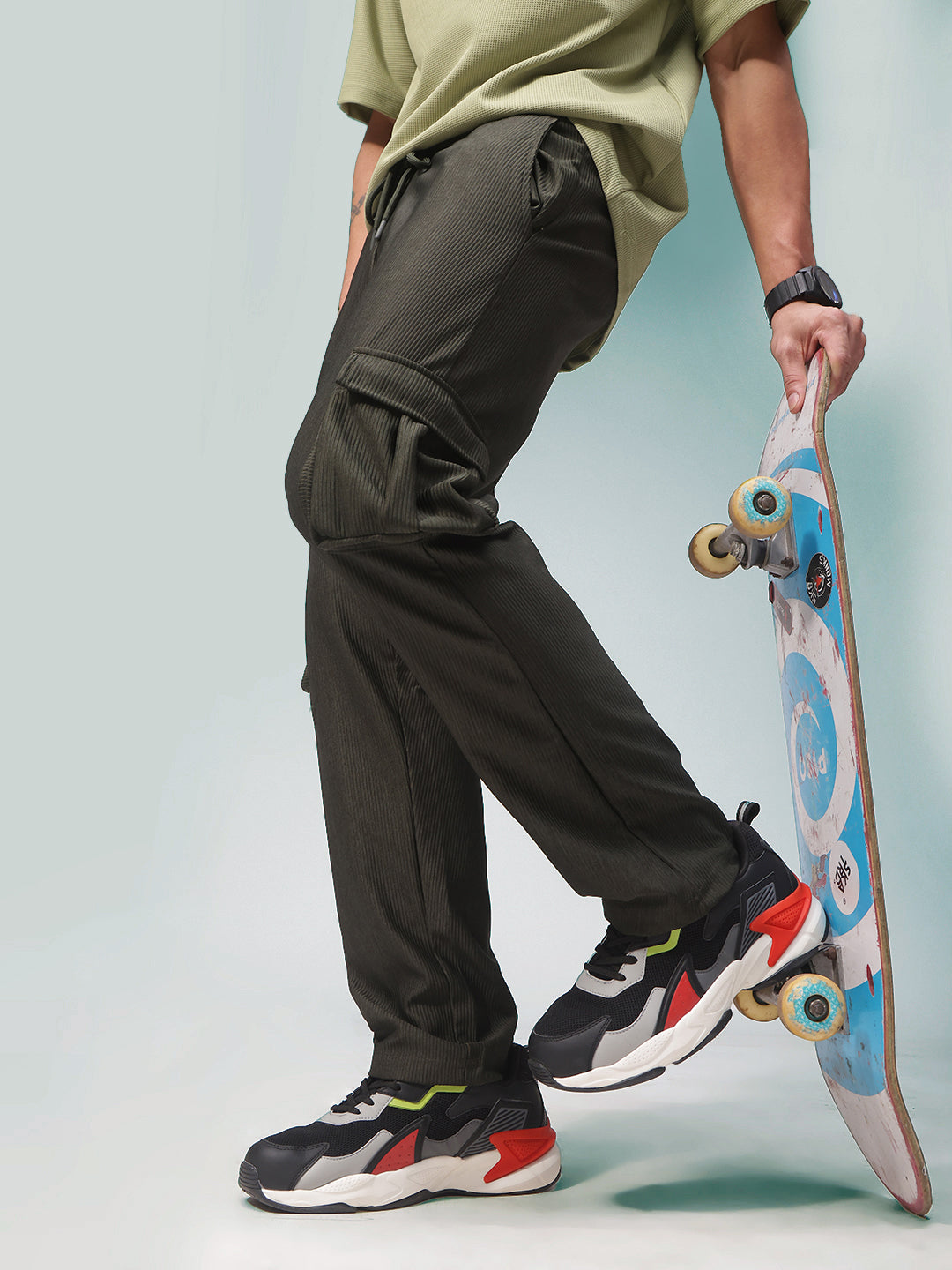 Mens Straight Fit Flexi Waist TrackPants
