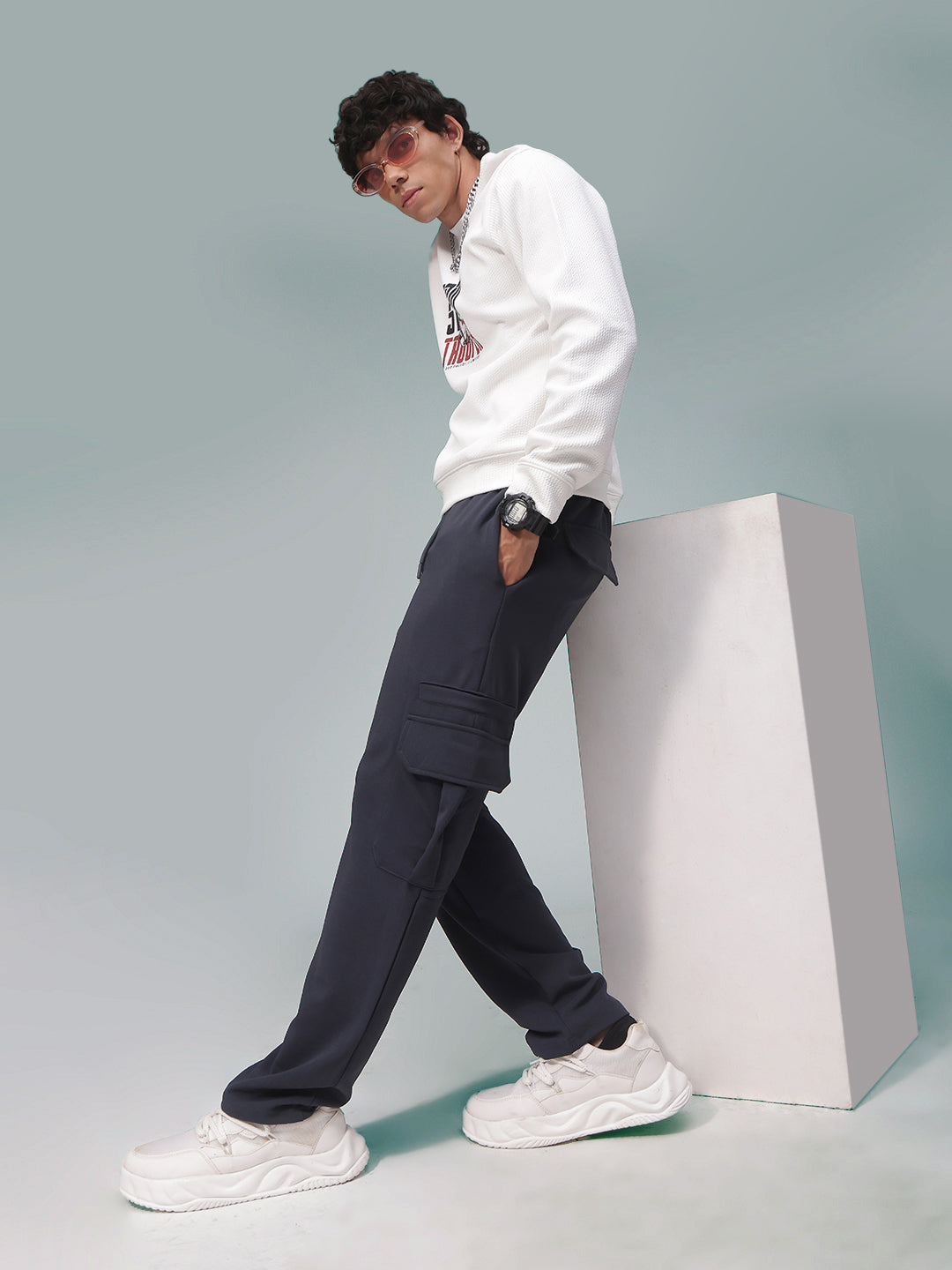 Mens Straight Fit Flexi Waist TrackPants