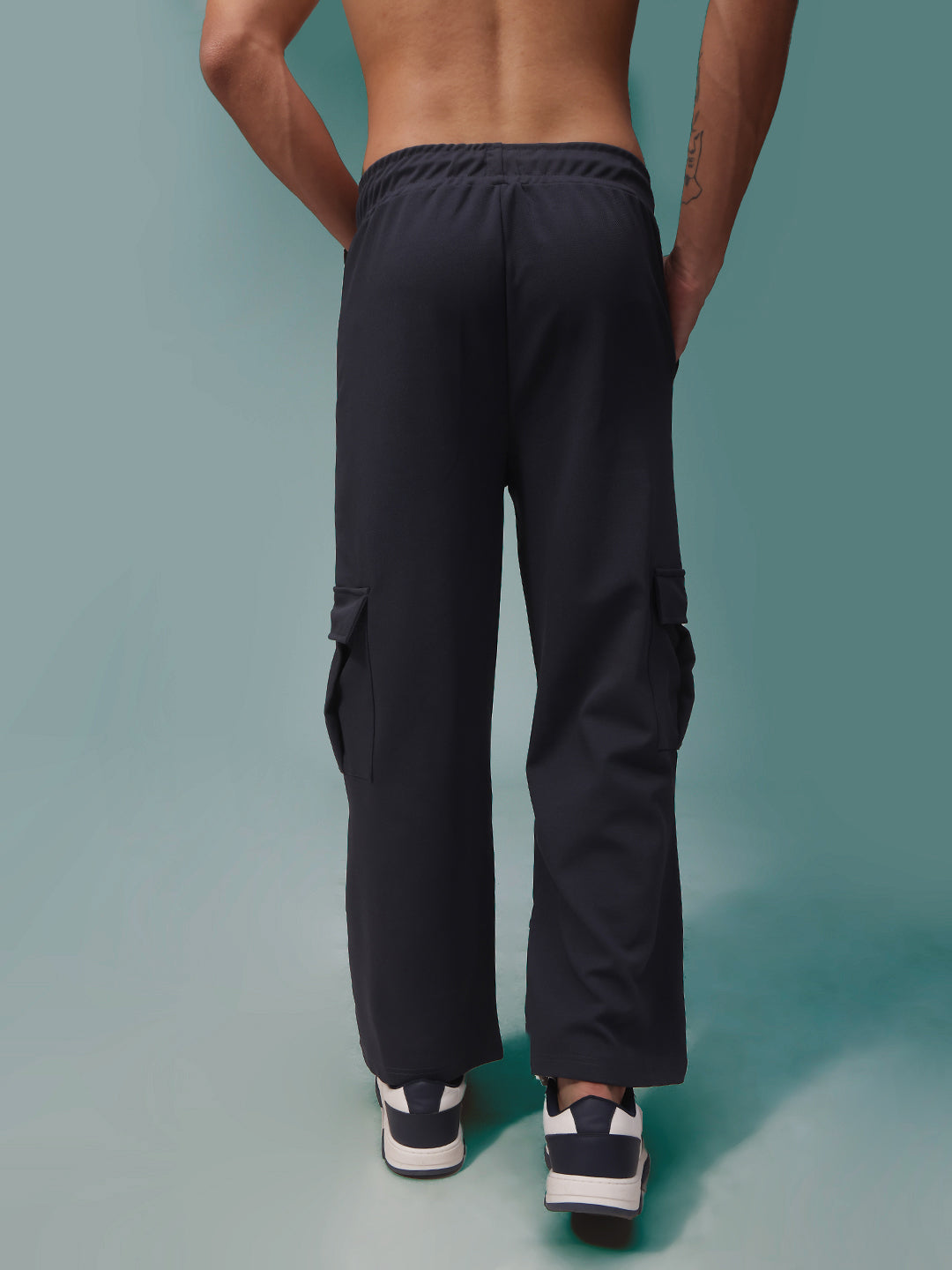 Mens Relaxed Fit Flexi Waist TrackPants