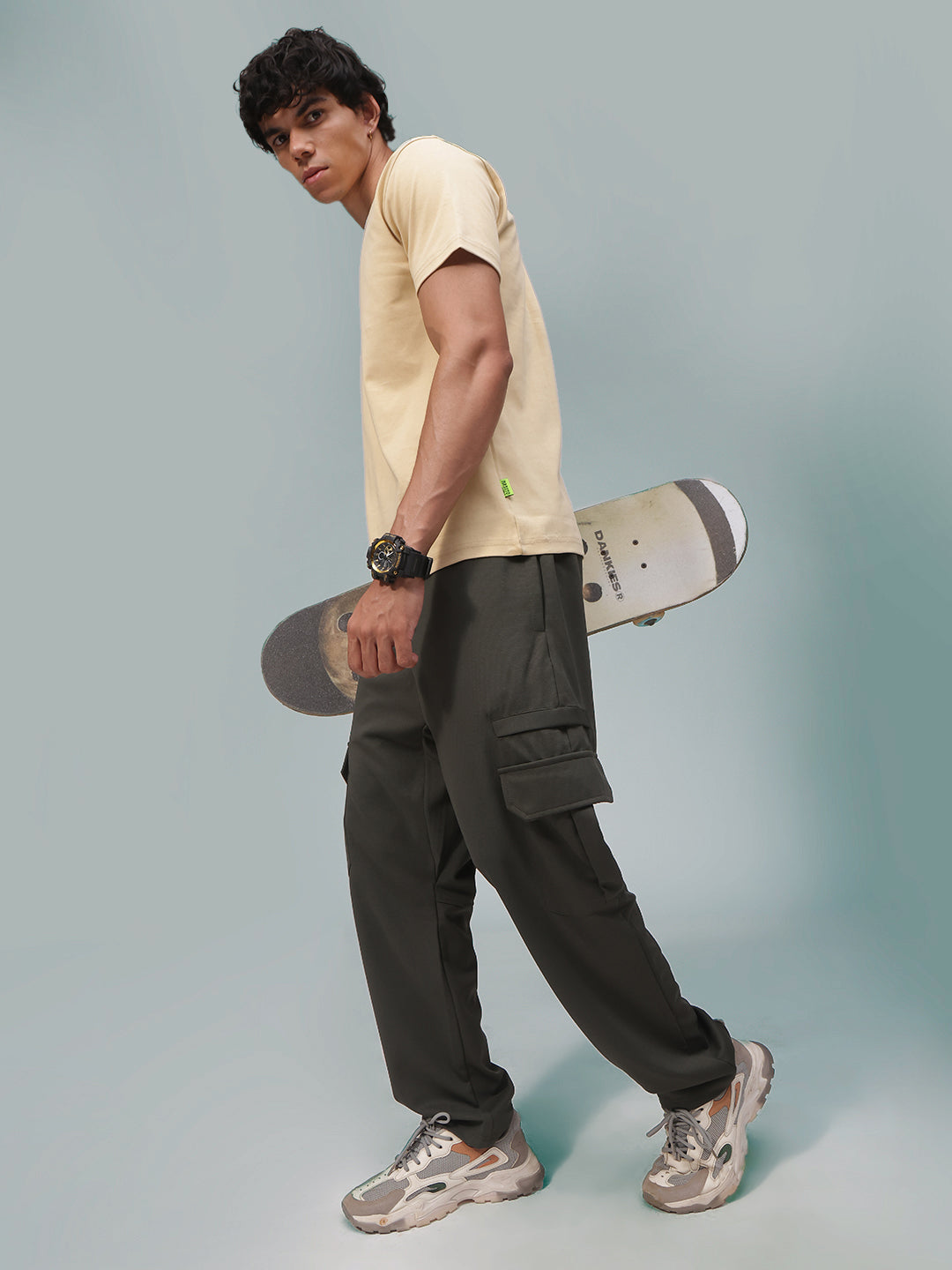 Mens Straight Fit Flexi Waist TrackPants