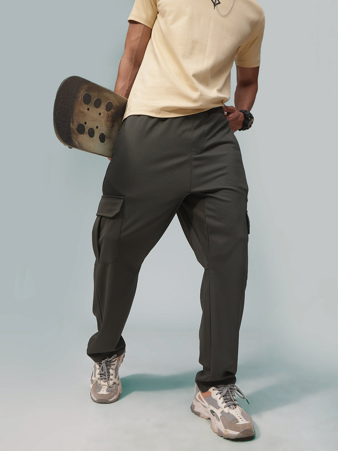 Mens Straight Fit Flexi Waist TrackPants