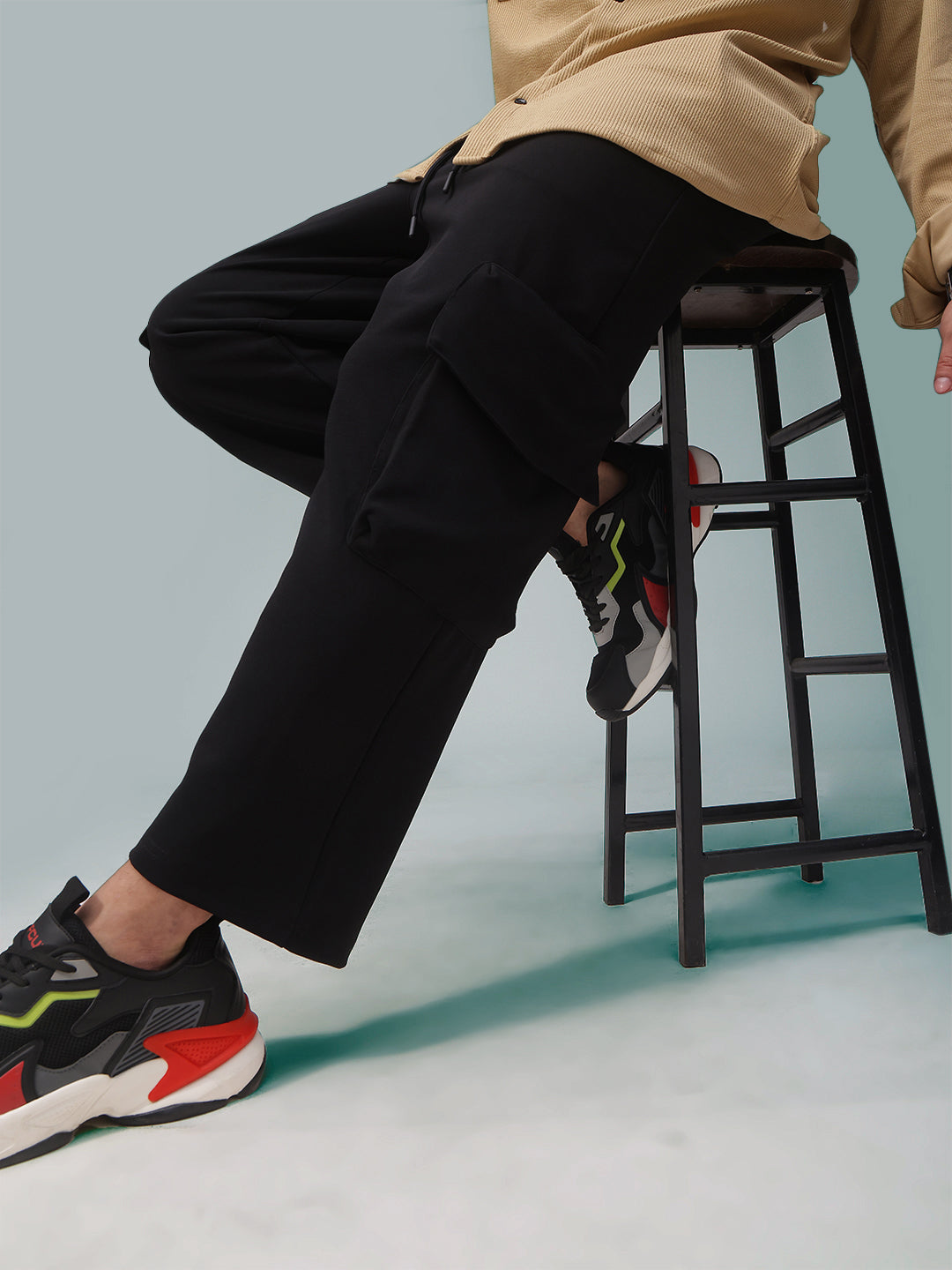 Mens Relaxed Fit Flexi Waist TrackPants