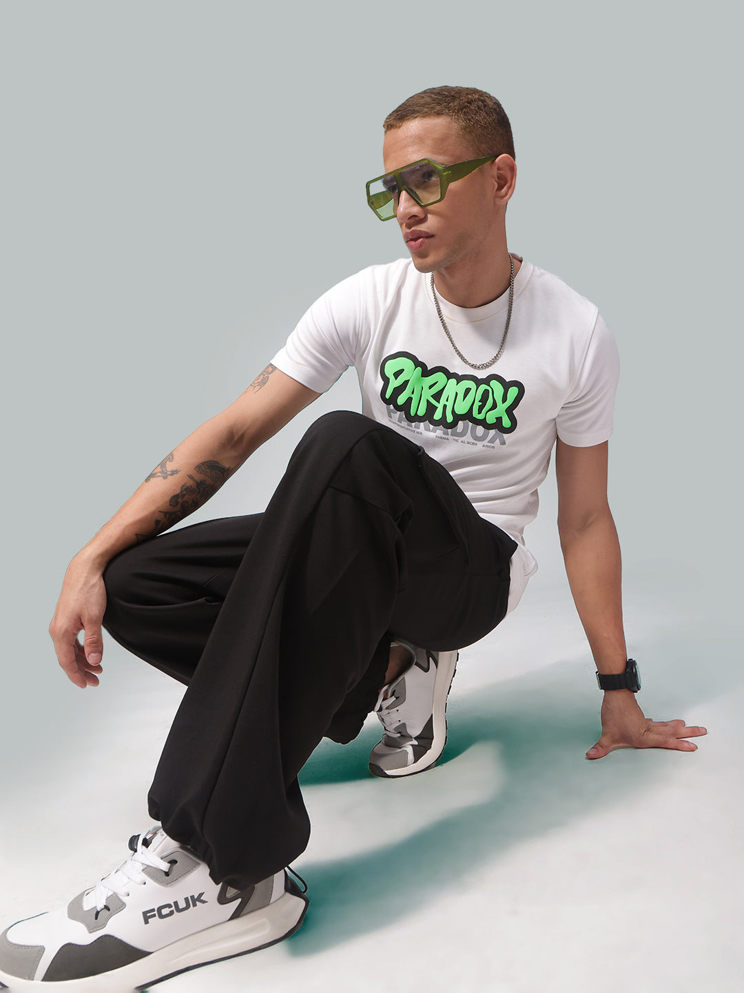 Mens Relaxed Fit Flexi Waist TrackPants