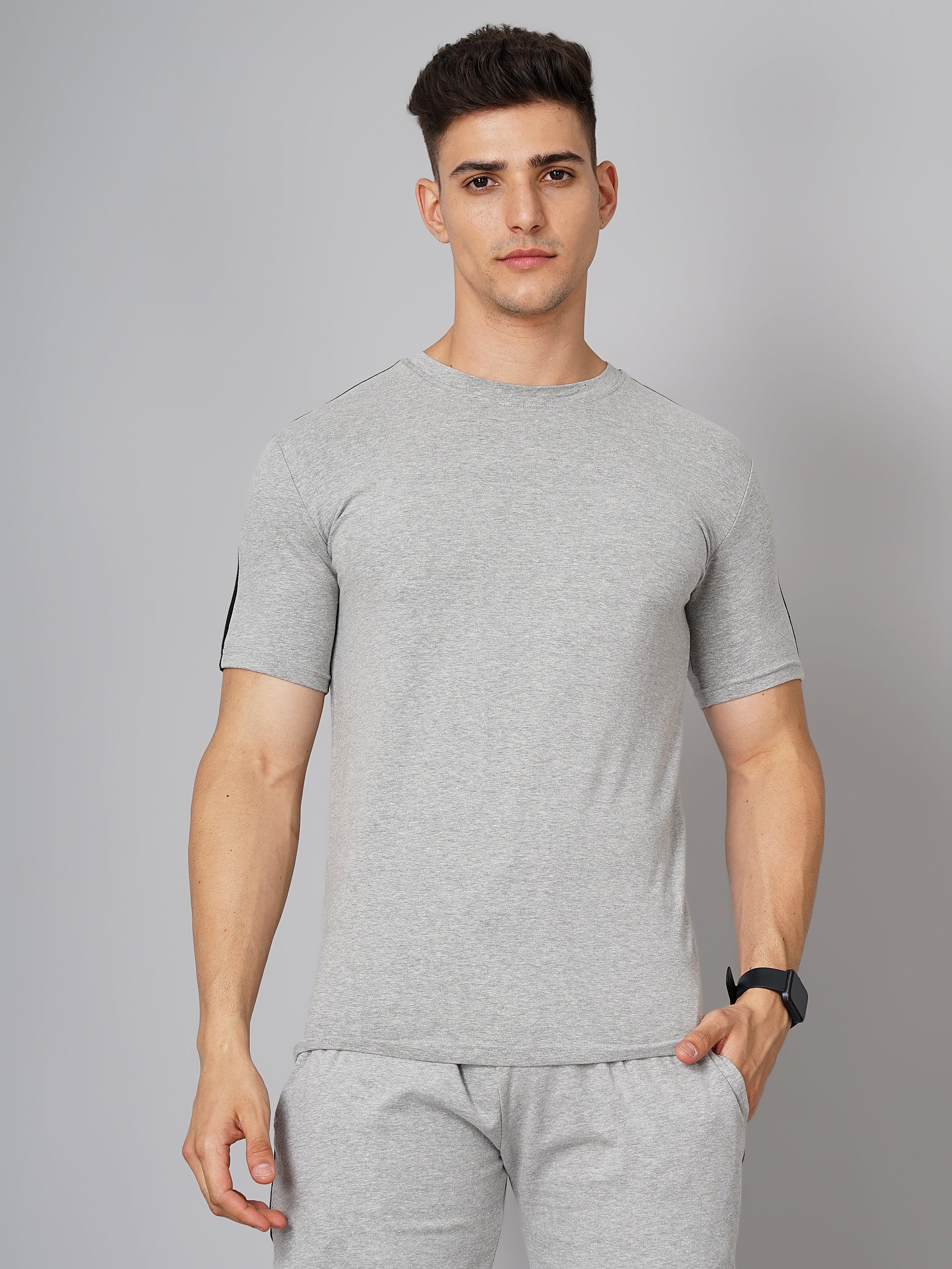 Men Textured Tshirt and shorts cords sets