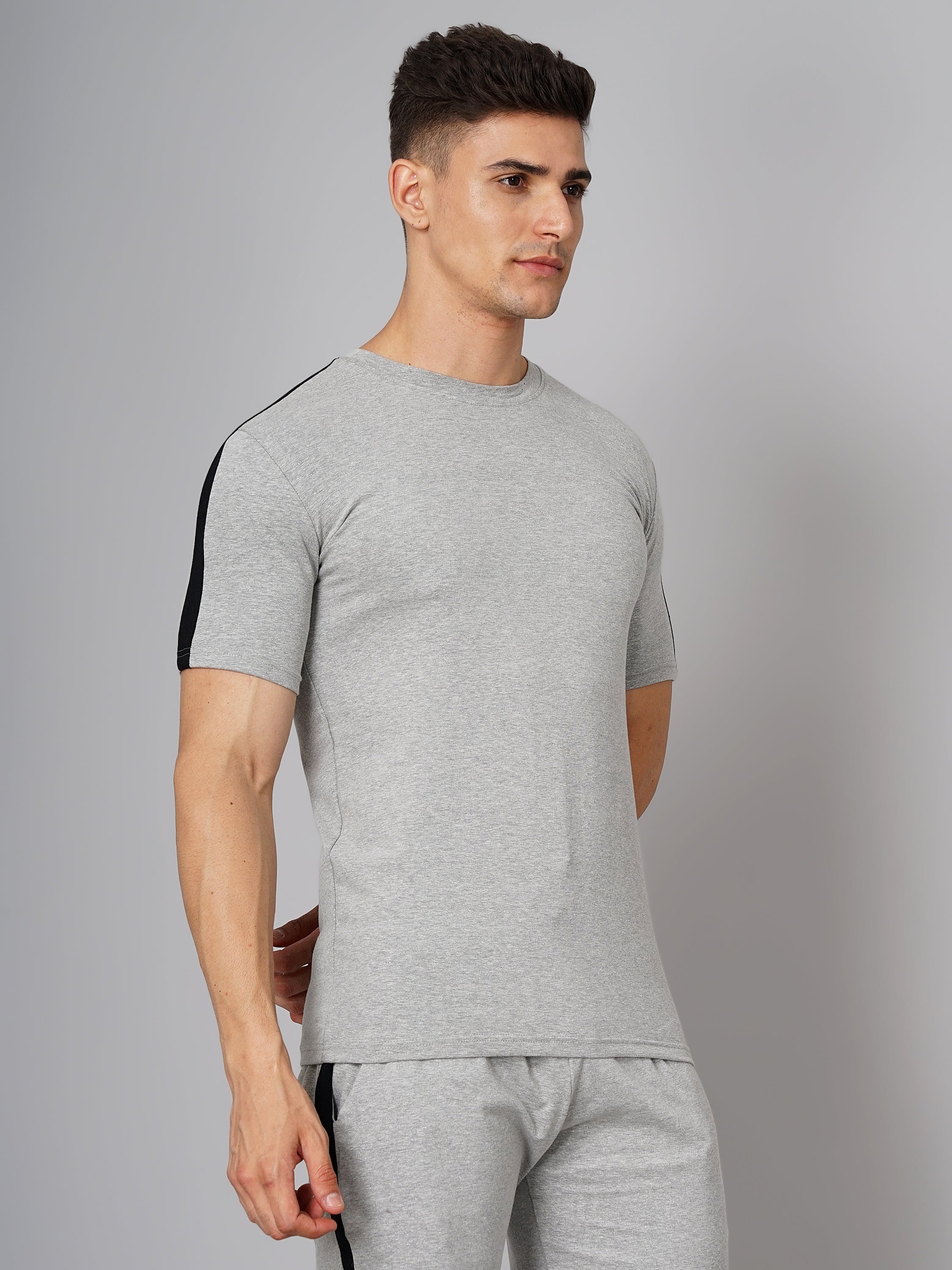 Men Textured Tshirt and shorts cords sets