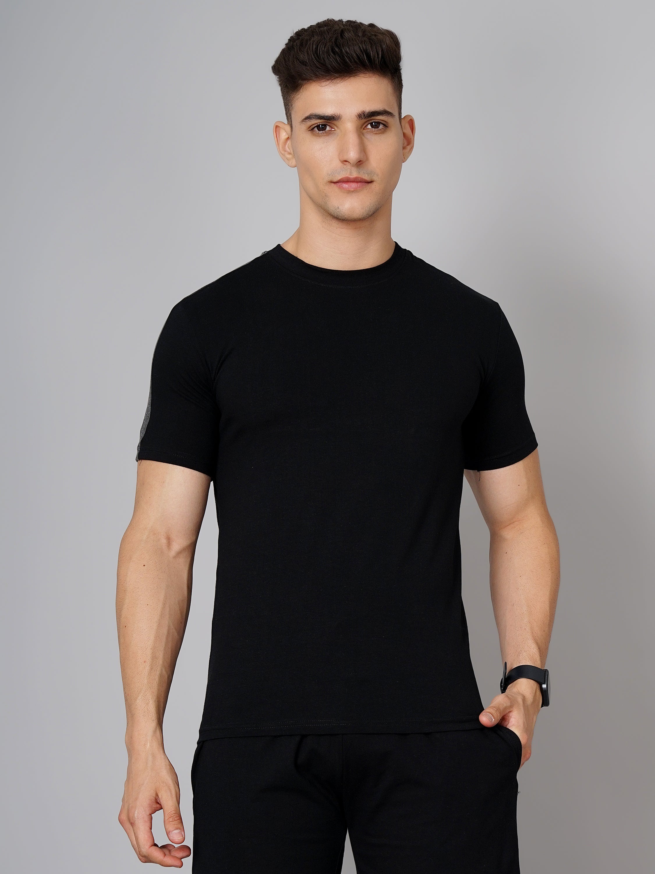 Men Textured Tshirt and shorts cords sets