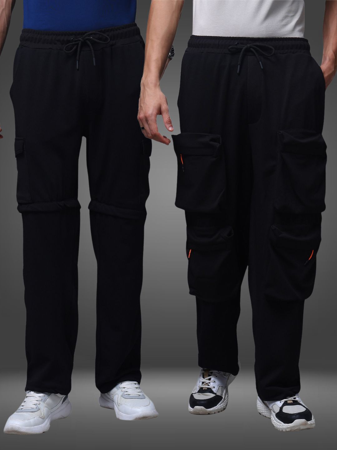 Men's Loose Fit Pack of 2 Trackpants
