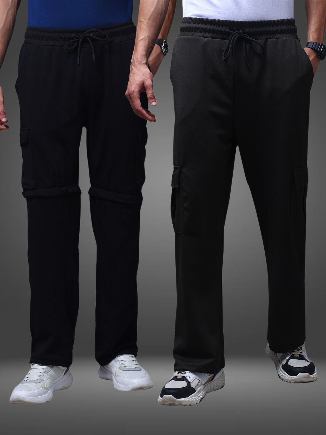 Men's Loose Fit Pack of 2 Trackpants