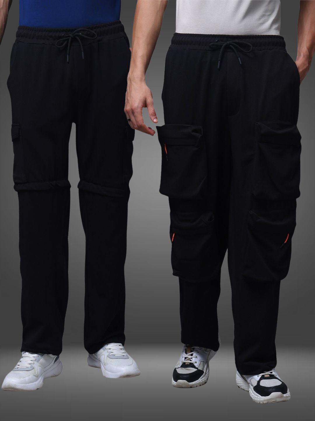 Men's Loose Fit Pack of 2 Trackpants