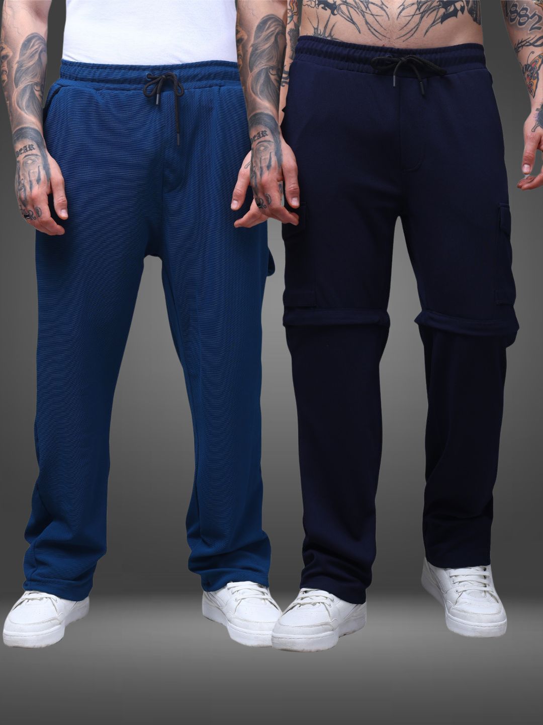 Men's Straight Fit Pack of 2 Trackpants