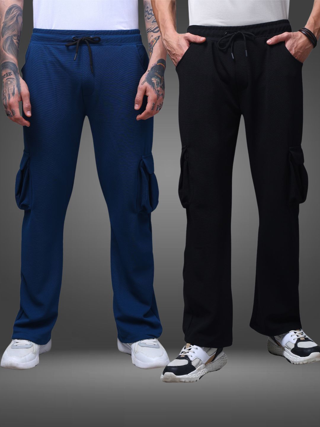 Men's Relaxed Fit Pack of 2 Trackpants
