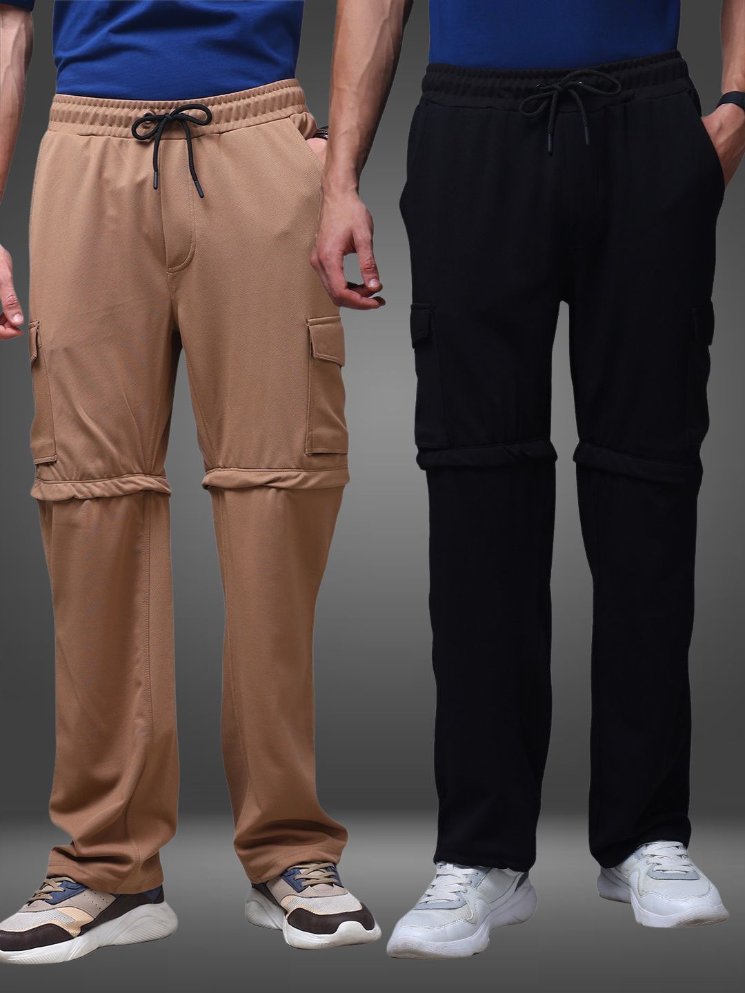 Men's Straight Fit Pack of 2 Trackpants