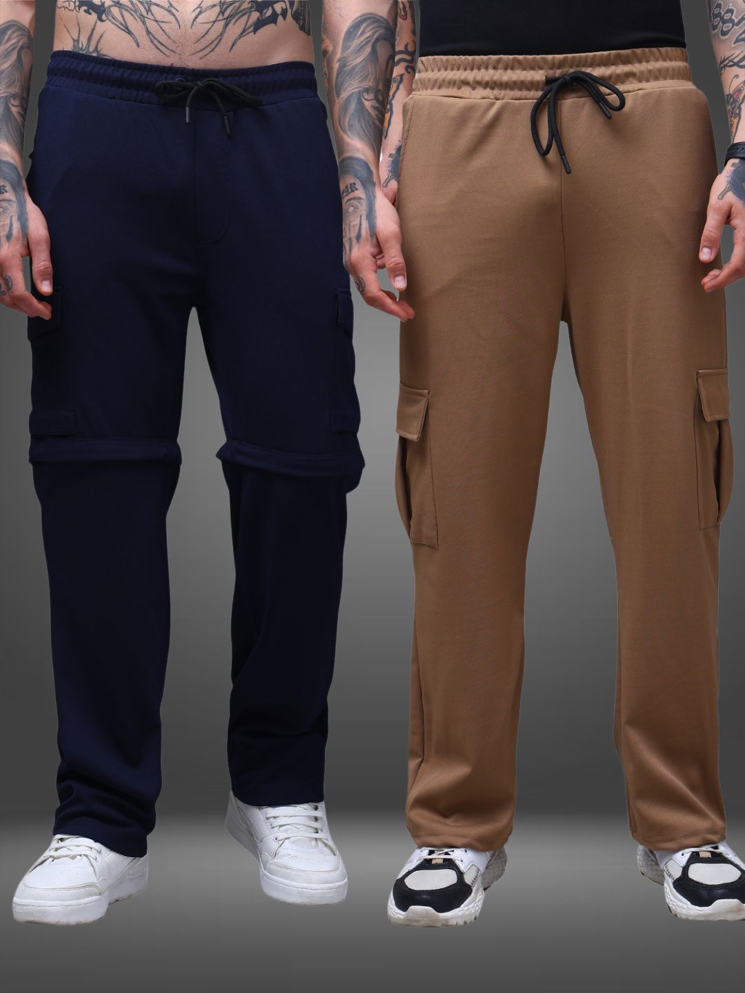 Men's Loose Fit Pack of 2 Trackpants