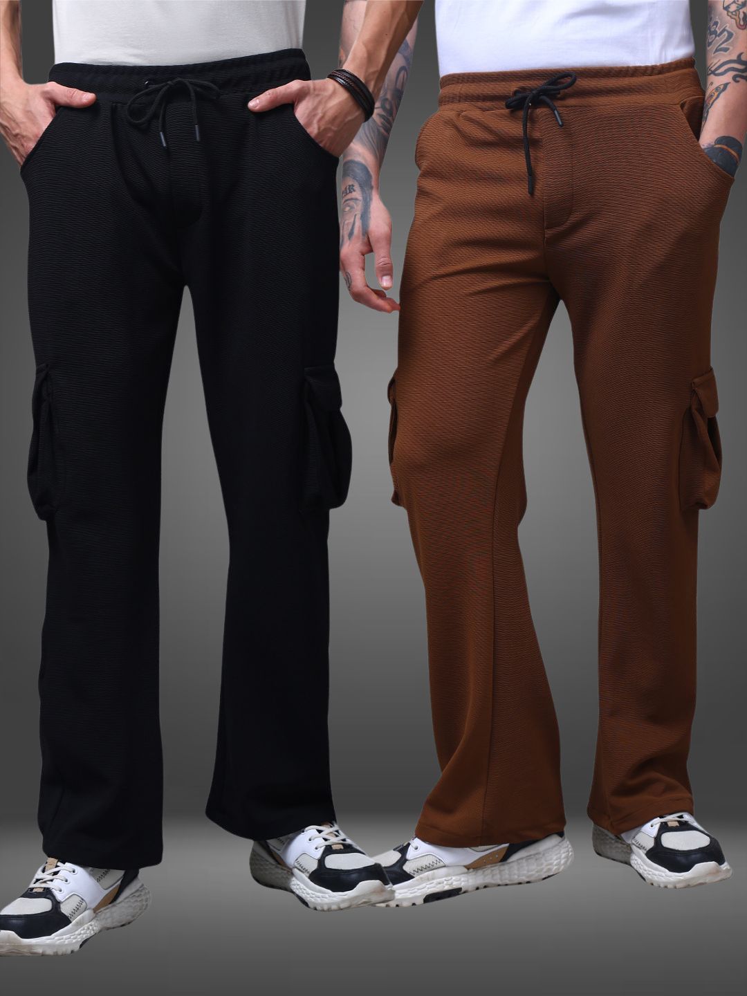 Men's Relaxed Fit Pack of 2 Trackpants